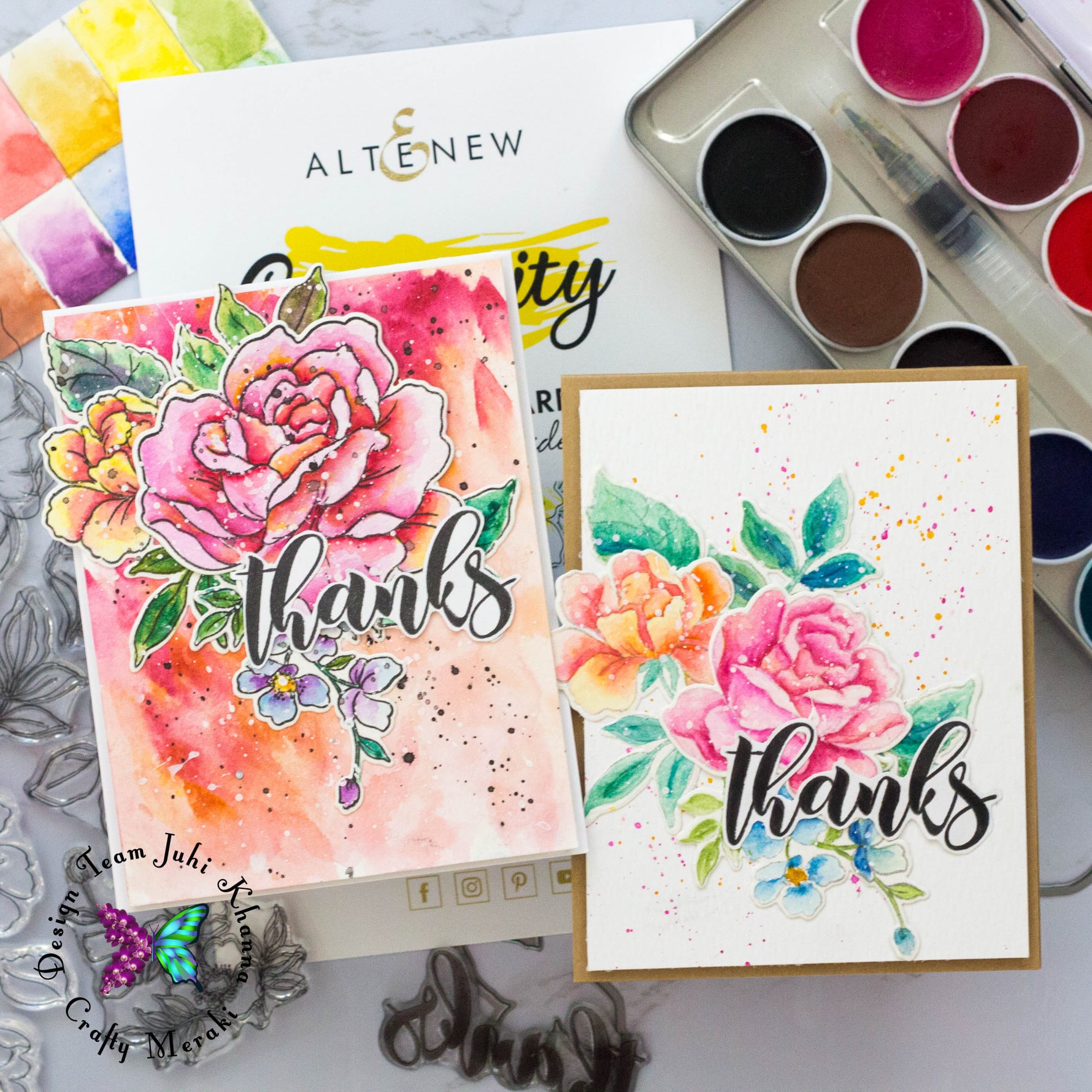 GORGEOUS WaterColor Florals with Juhi!