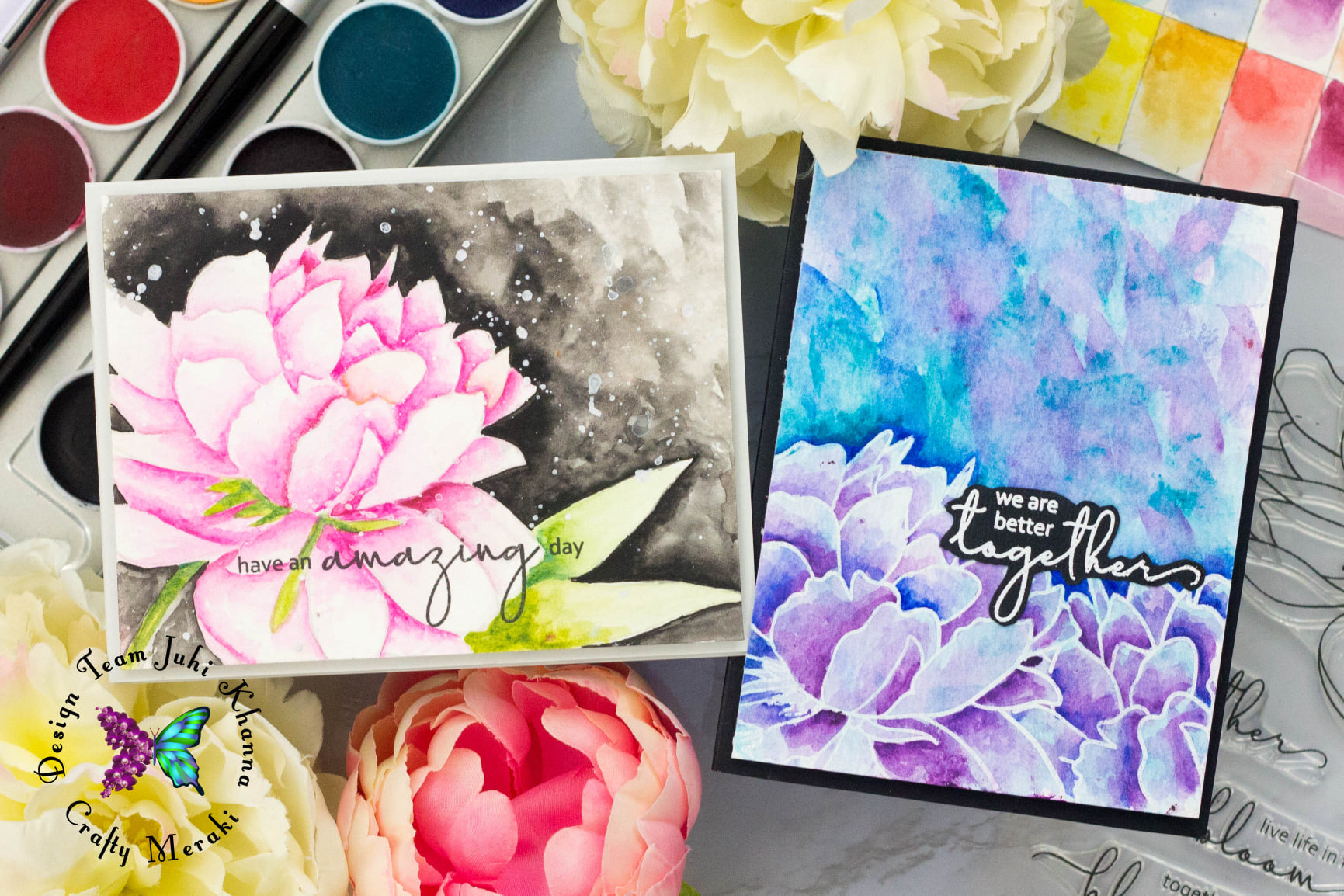 MARVELOUS Watercolor flowers with Juhi!