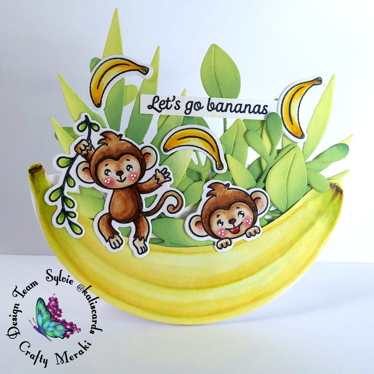Let's go bananas by Sylvie @Kaliscards