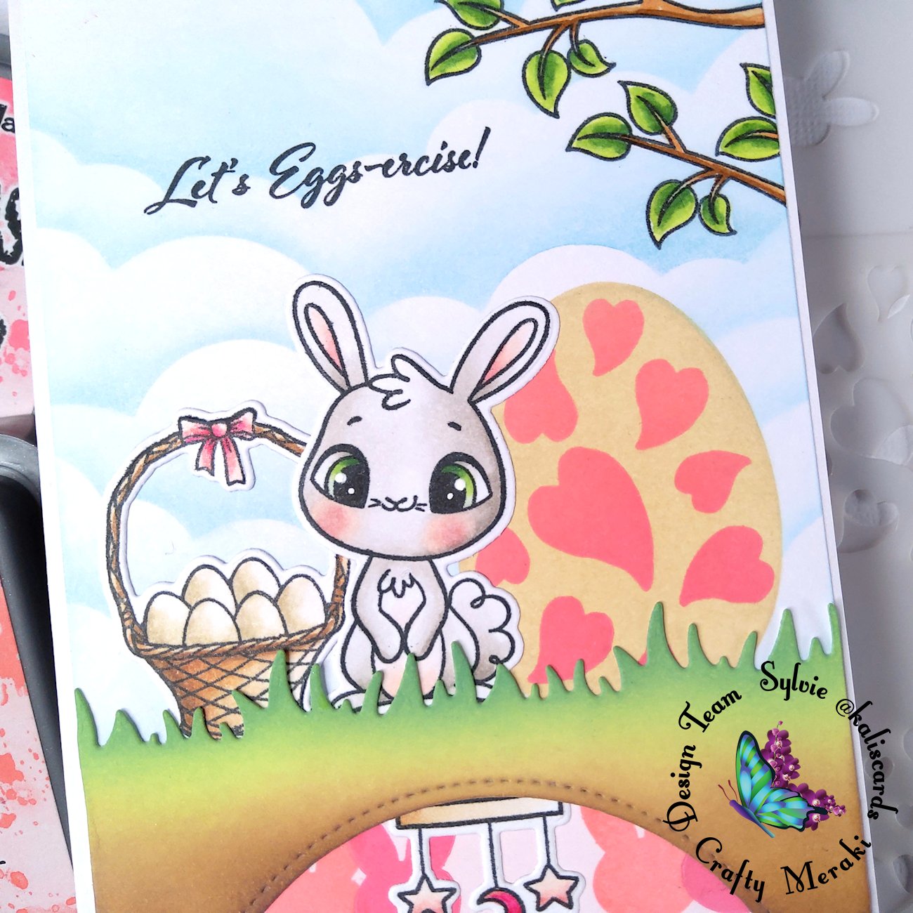 Let's eggs-ercise! and You're eggs-traordinary! by Sylvie @kaliscards