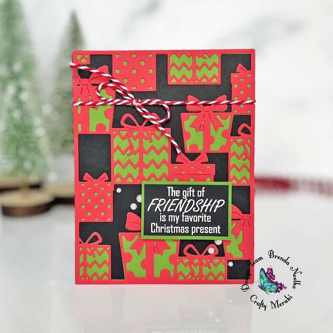 Gift of Friendship Christmas Card by Brenda