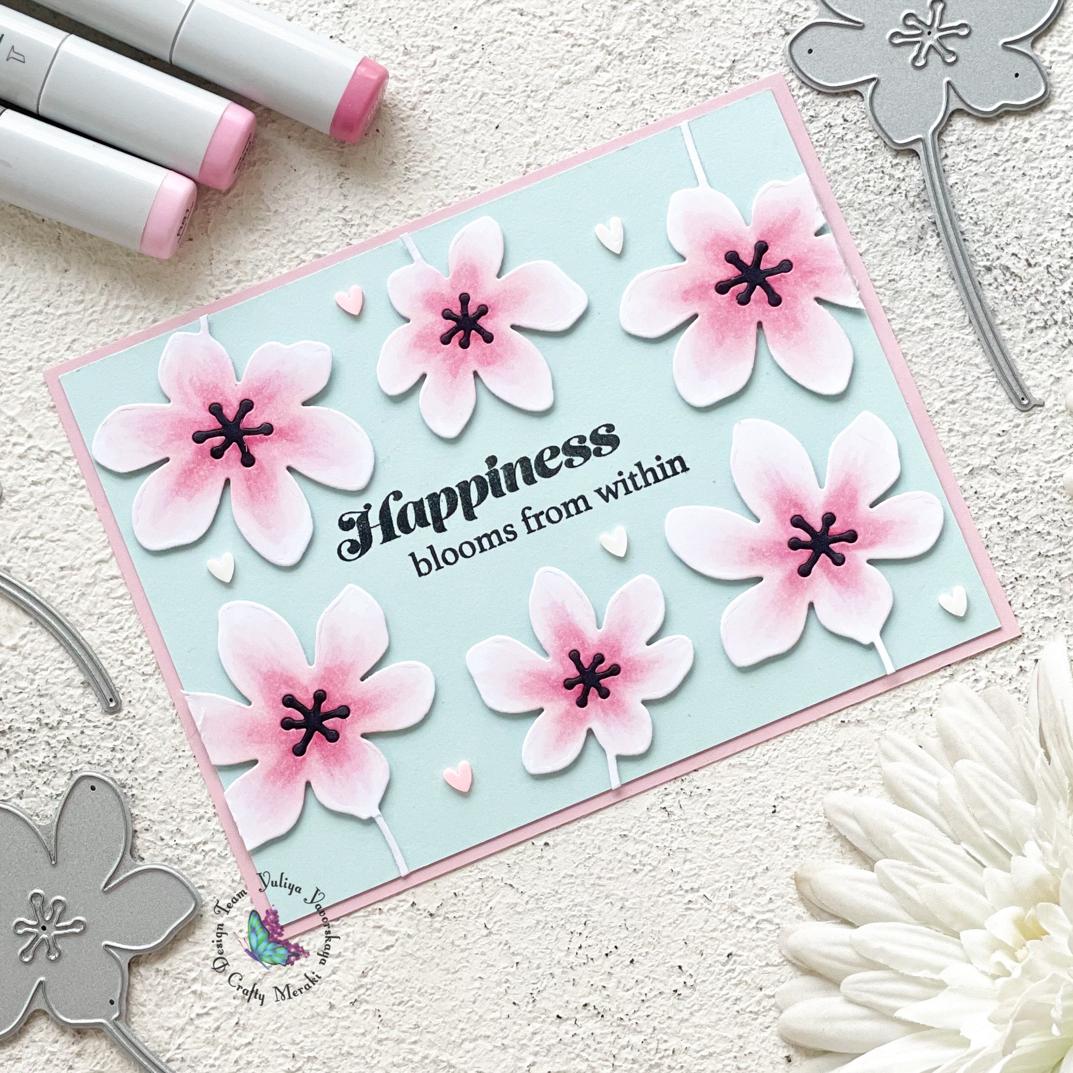 Floral card by Yuliya