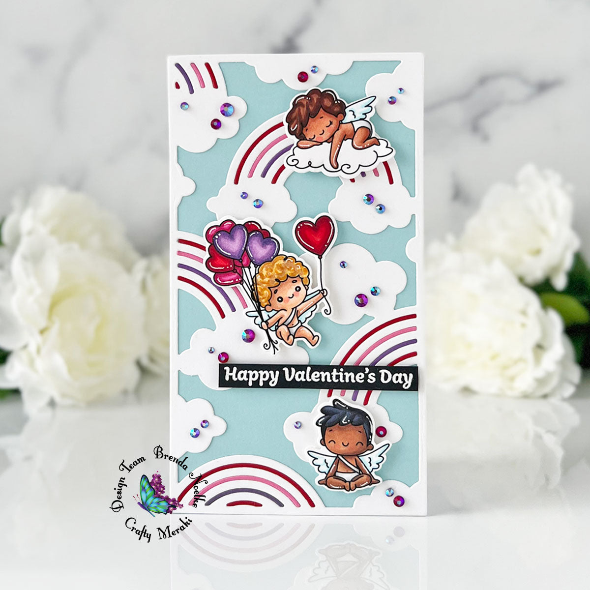Mini Slimline Valentine Card by Brenda