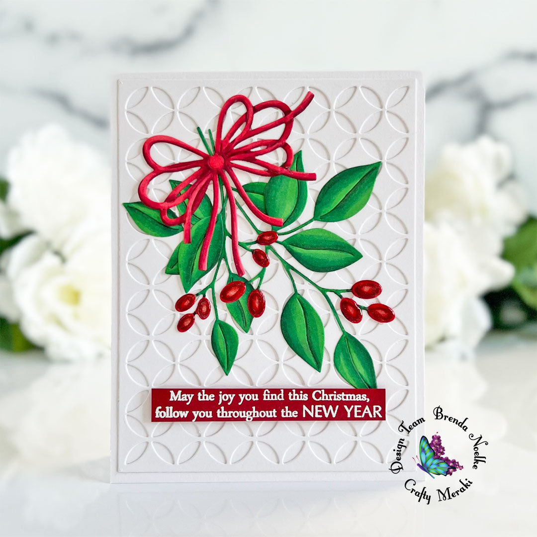 Mistletoe Christmas Card by Brenda