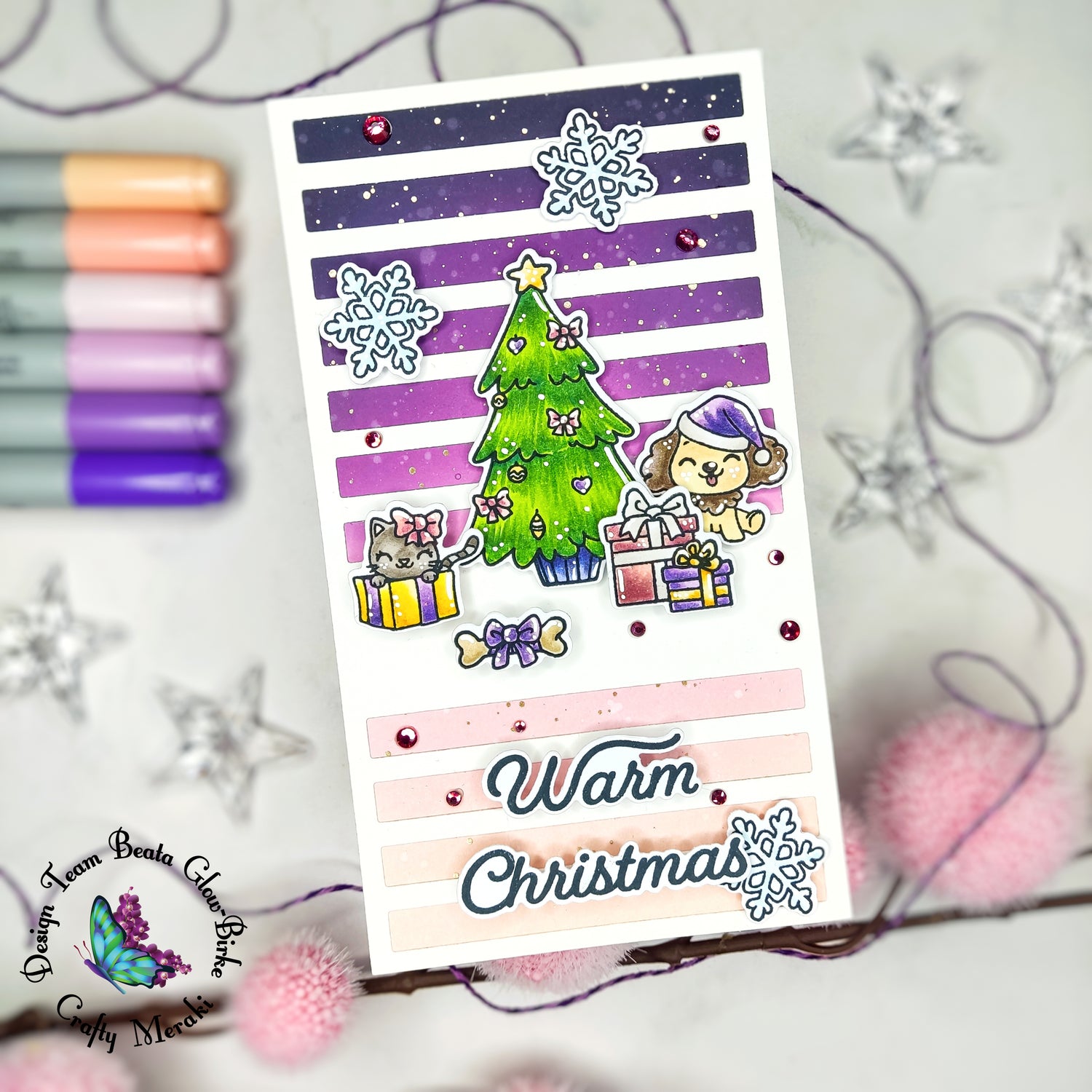 Christmas in pastel colors