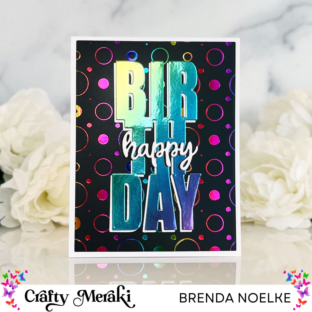 Happy Birthday - Crafty Confetti Meraki Shimmer