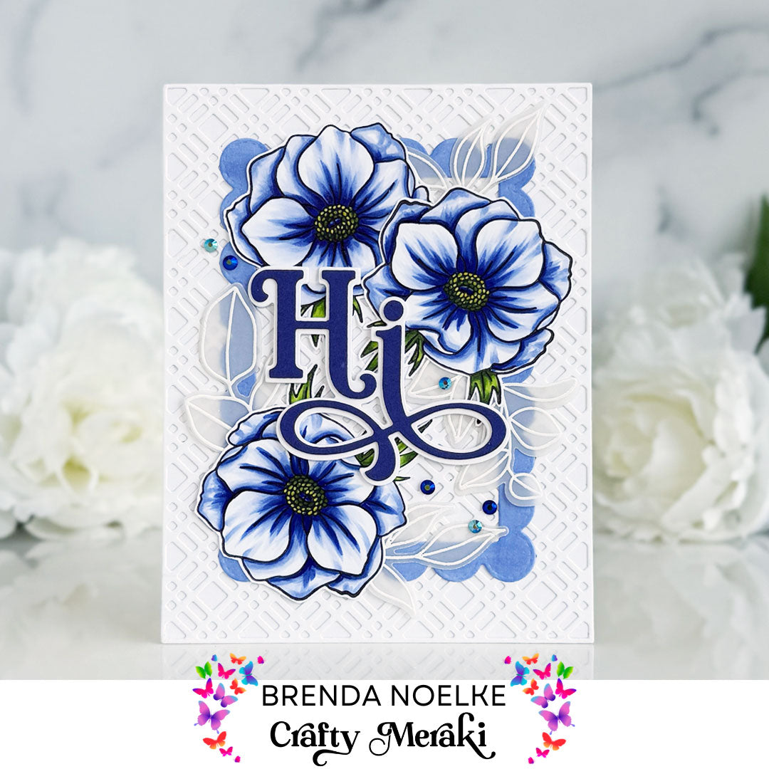 Hi - Dainty Bloom Hot Foil Plate