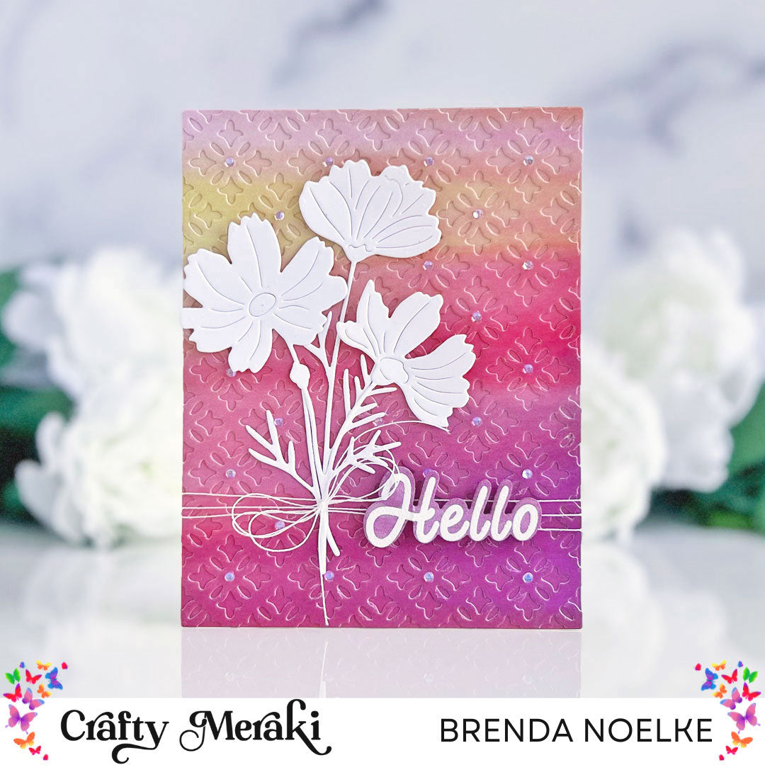 Tone-On-Tone Background with Pattern Paper by Brenda