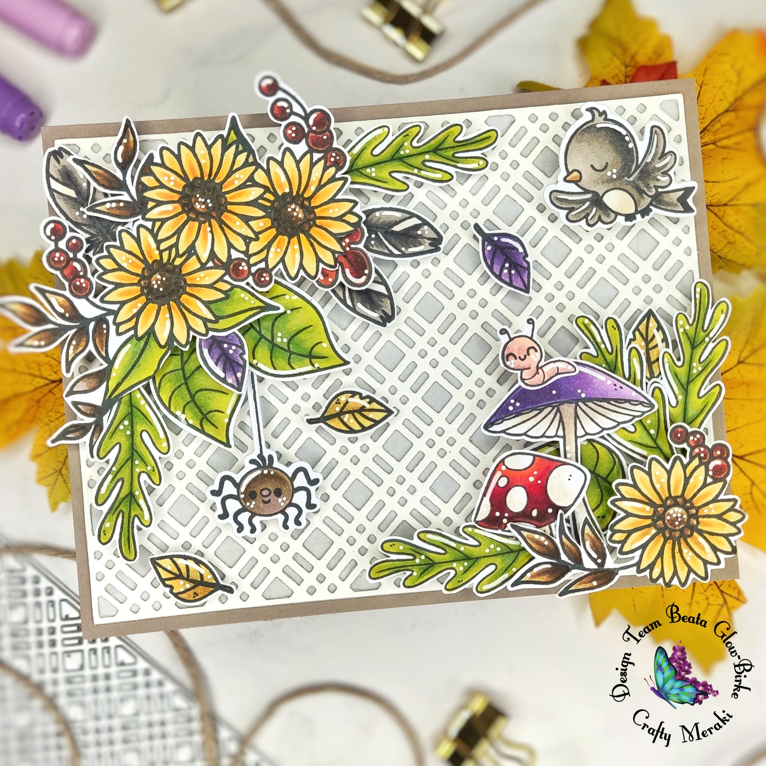 Autumn card using "Spring Wonder" elements