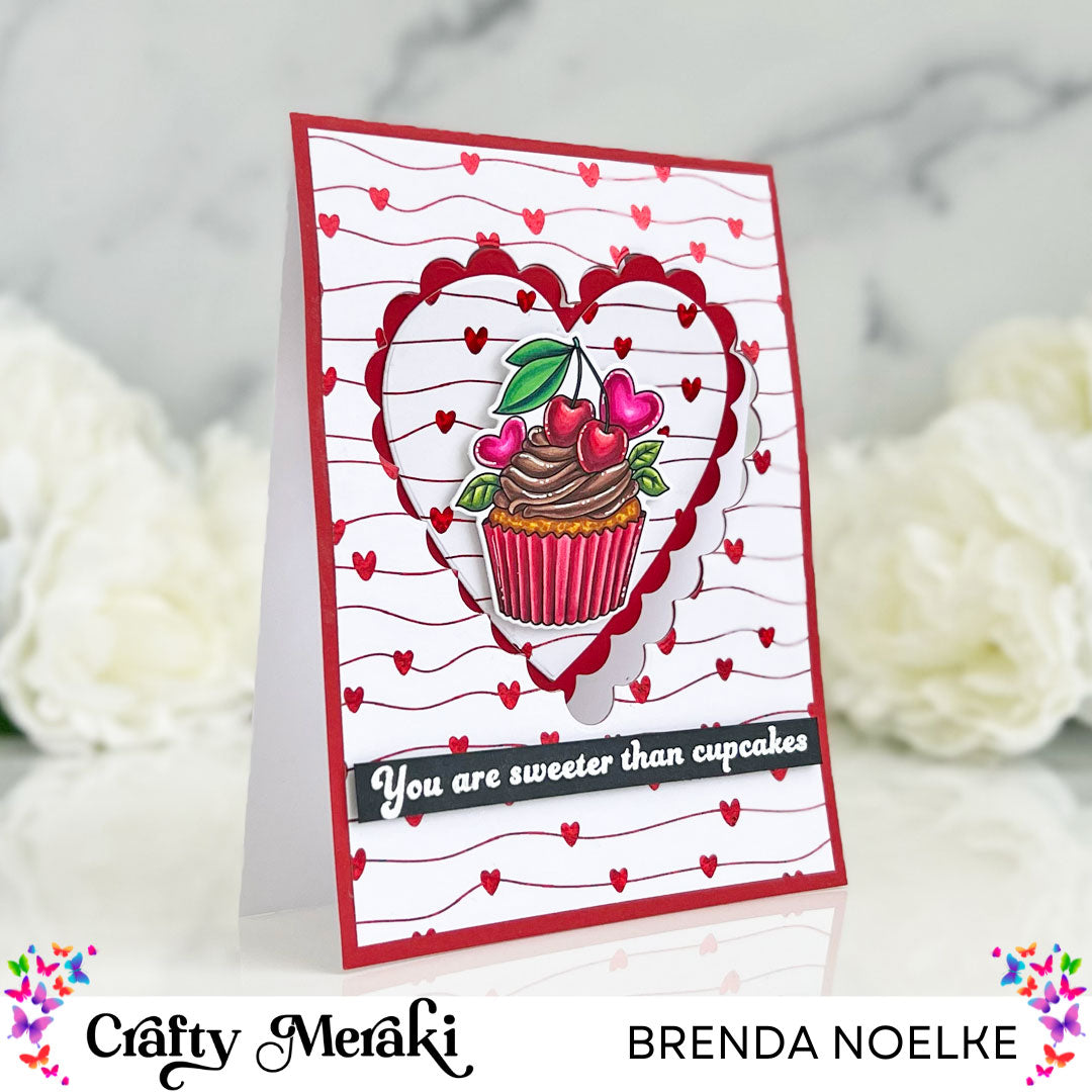 You Are Sweeter Than Cupcakes Interactive Card by Brenda