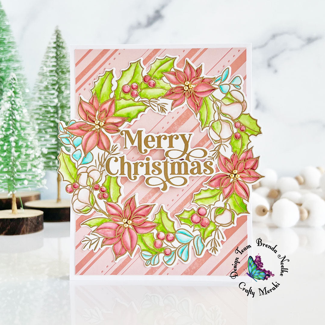 Merry Christmas by Brenda - Festive Flora Wreath