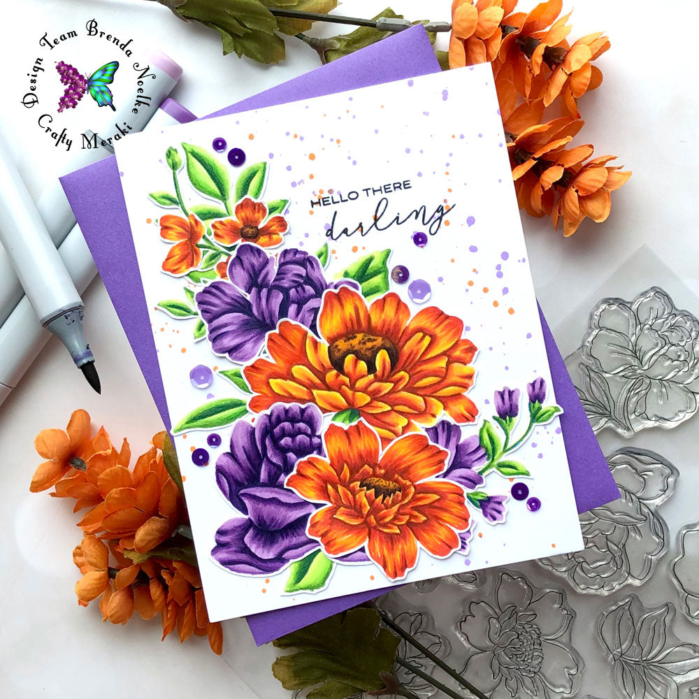 Gorgeous Fall Themed Floral Card