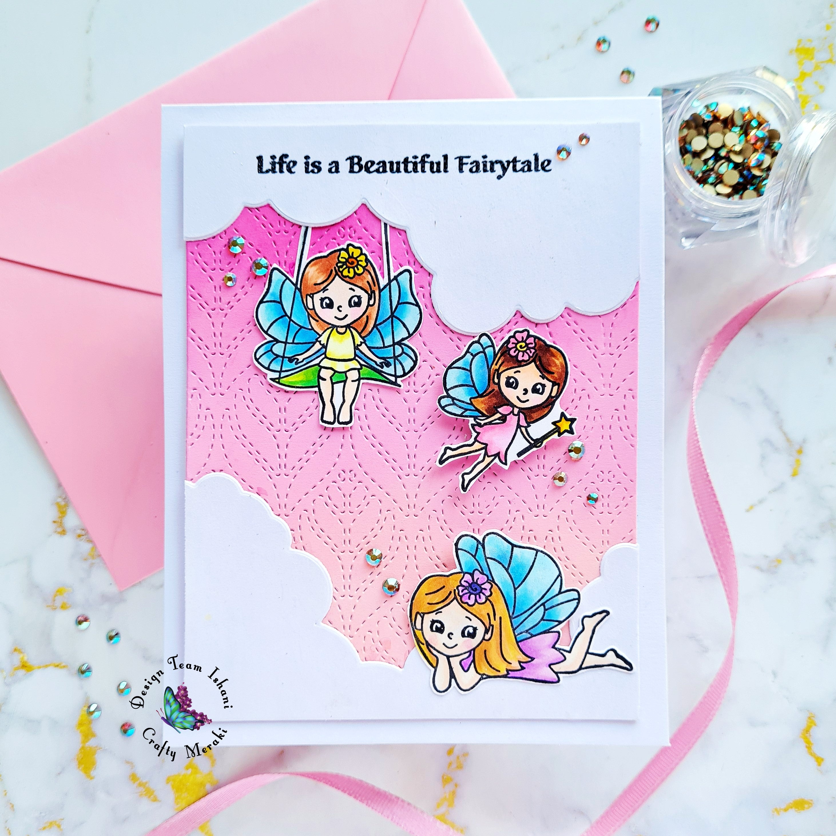 Born to Sparkle - Fairy card by Ishani