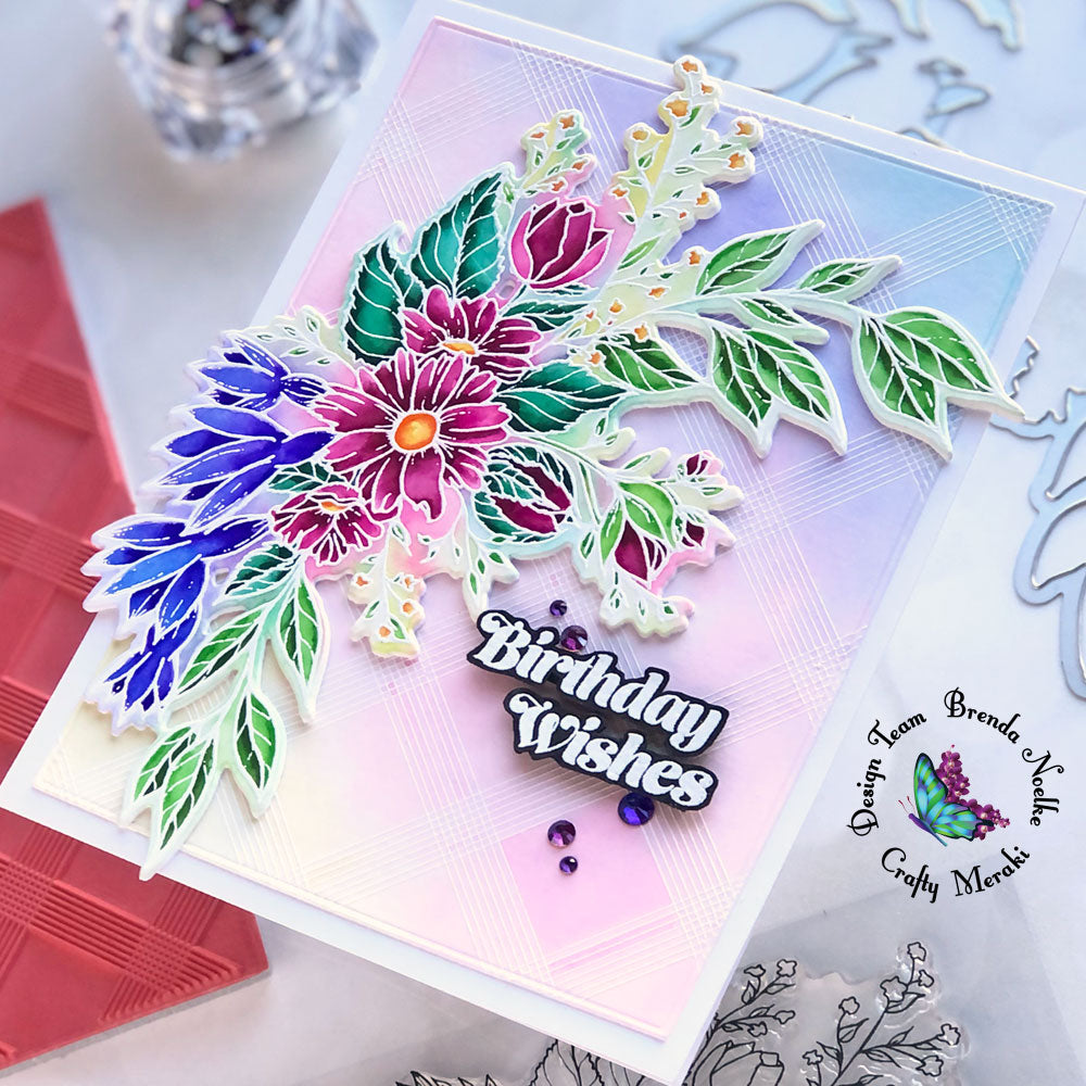 Birthday Wishes Floral Card by Brenda
