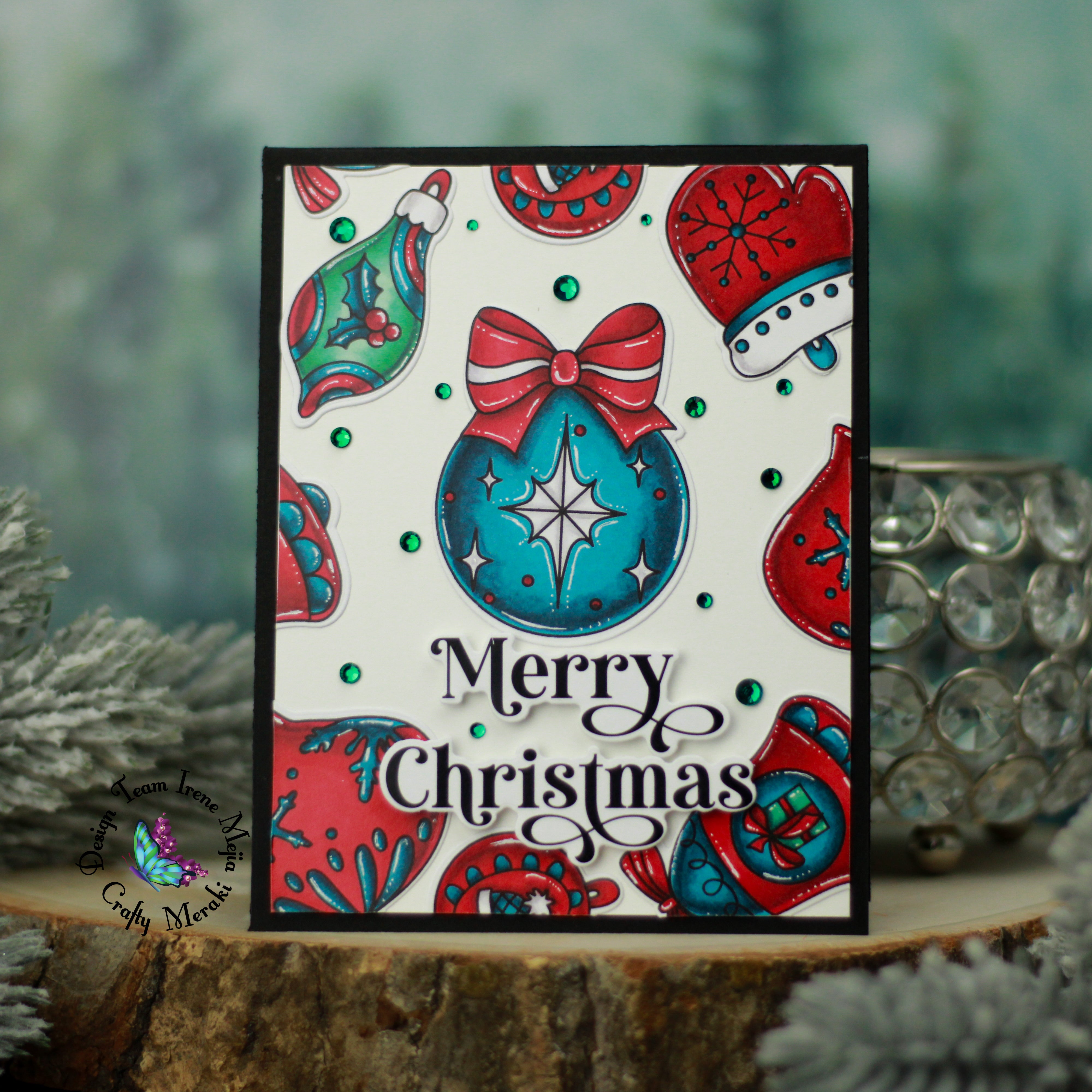 Jewel-Toned EAP Christmas Card by Irene