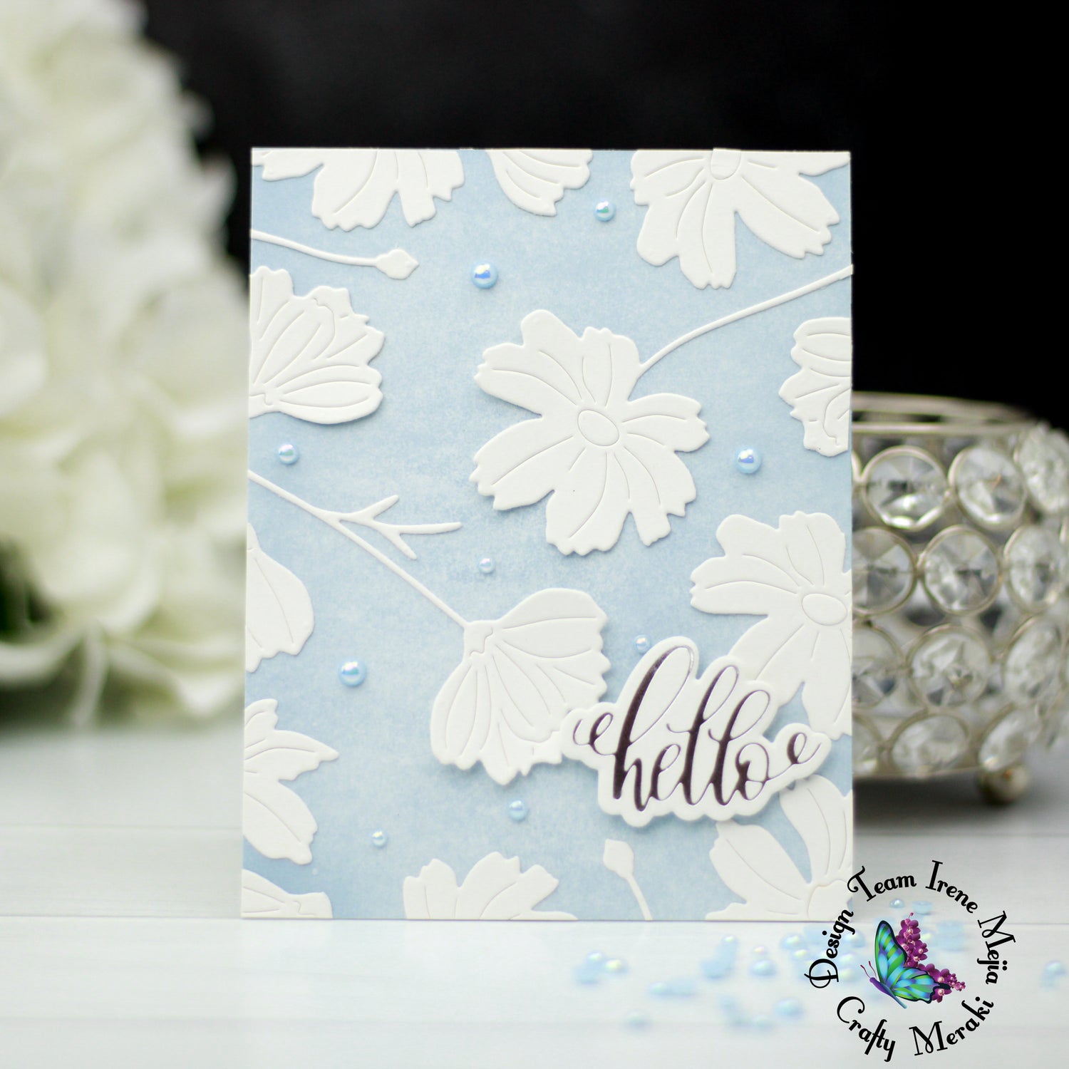 Three Floral Cards with One Die Set