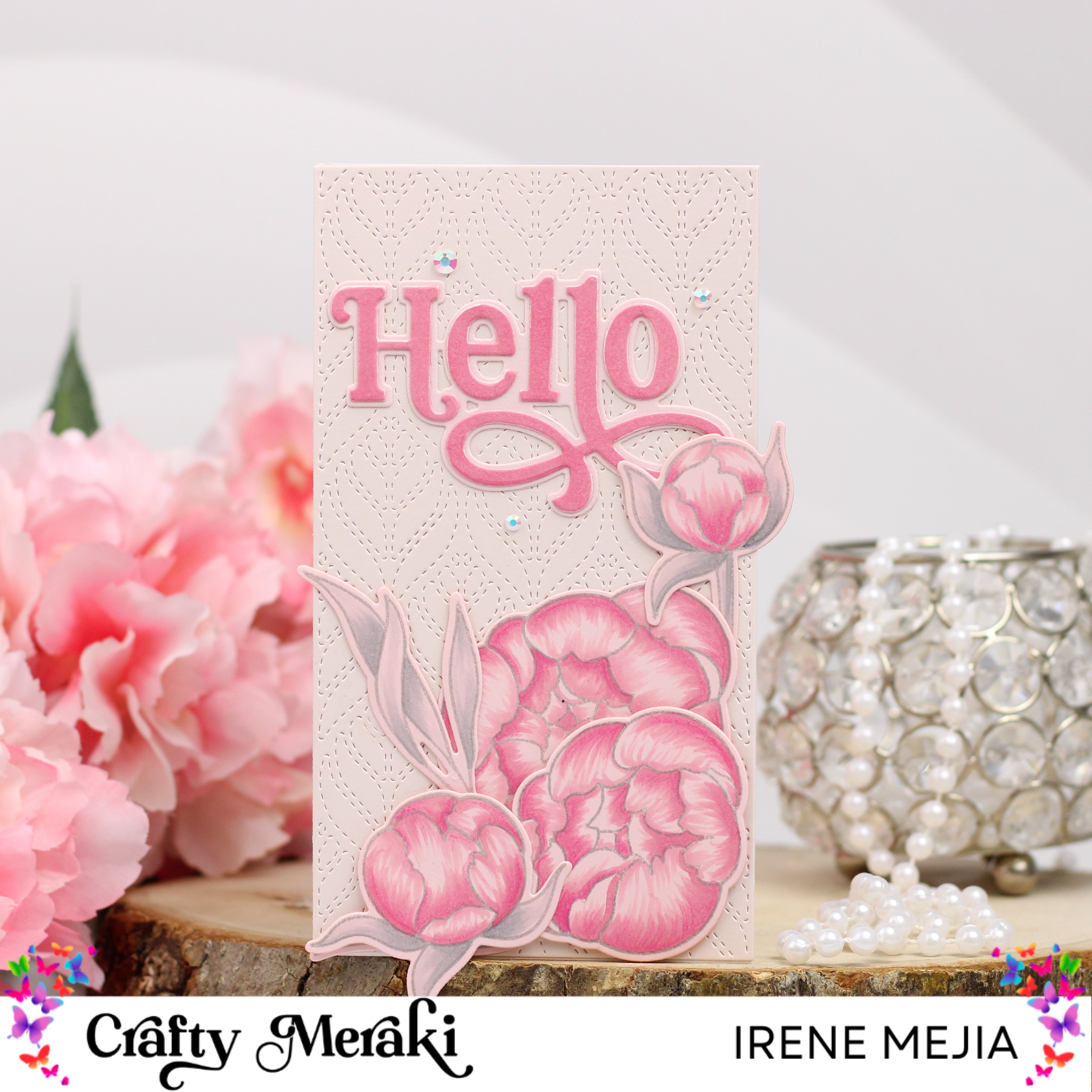 Colored Cardstock Slimline Card