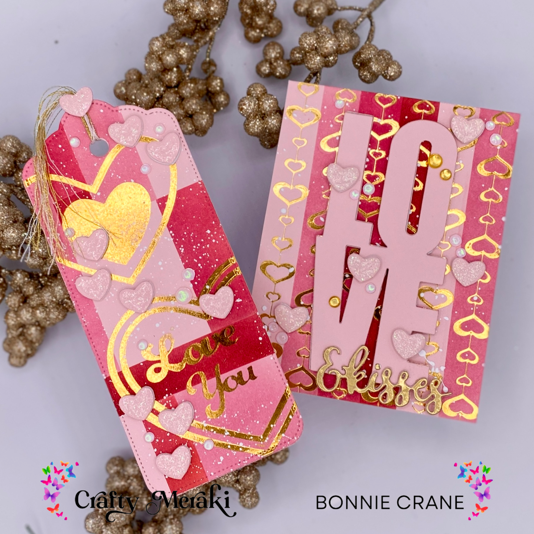 It’s All About Love … Hot Foiling on Colour Blocked Backgrounds