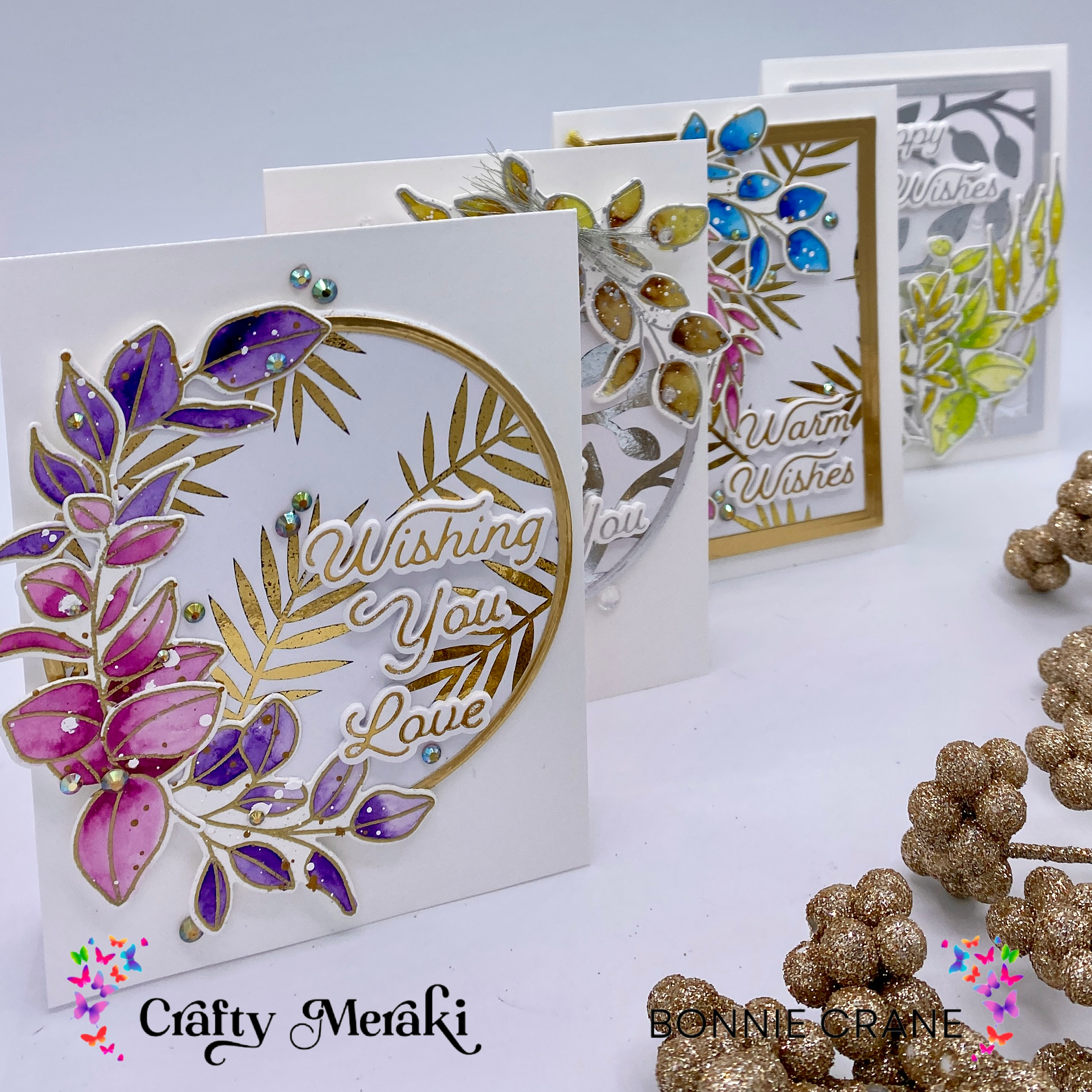 A Little bit of Everything … Water Colour, Hot Foiling, Transfer Foiling & Embossing!