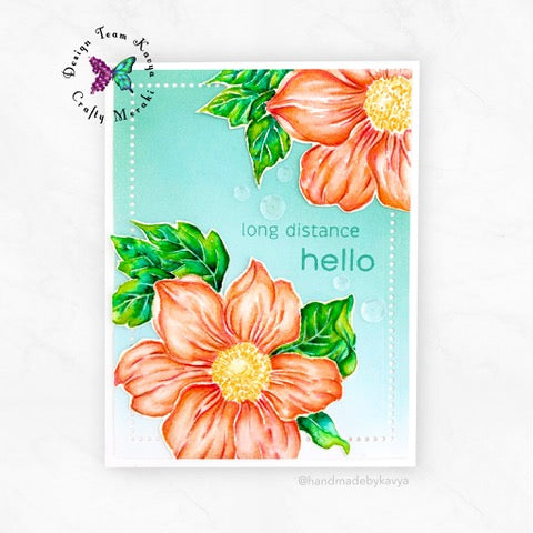 Kavya is back with this gorgeous floral card!