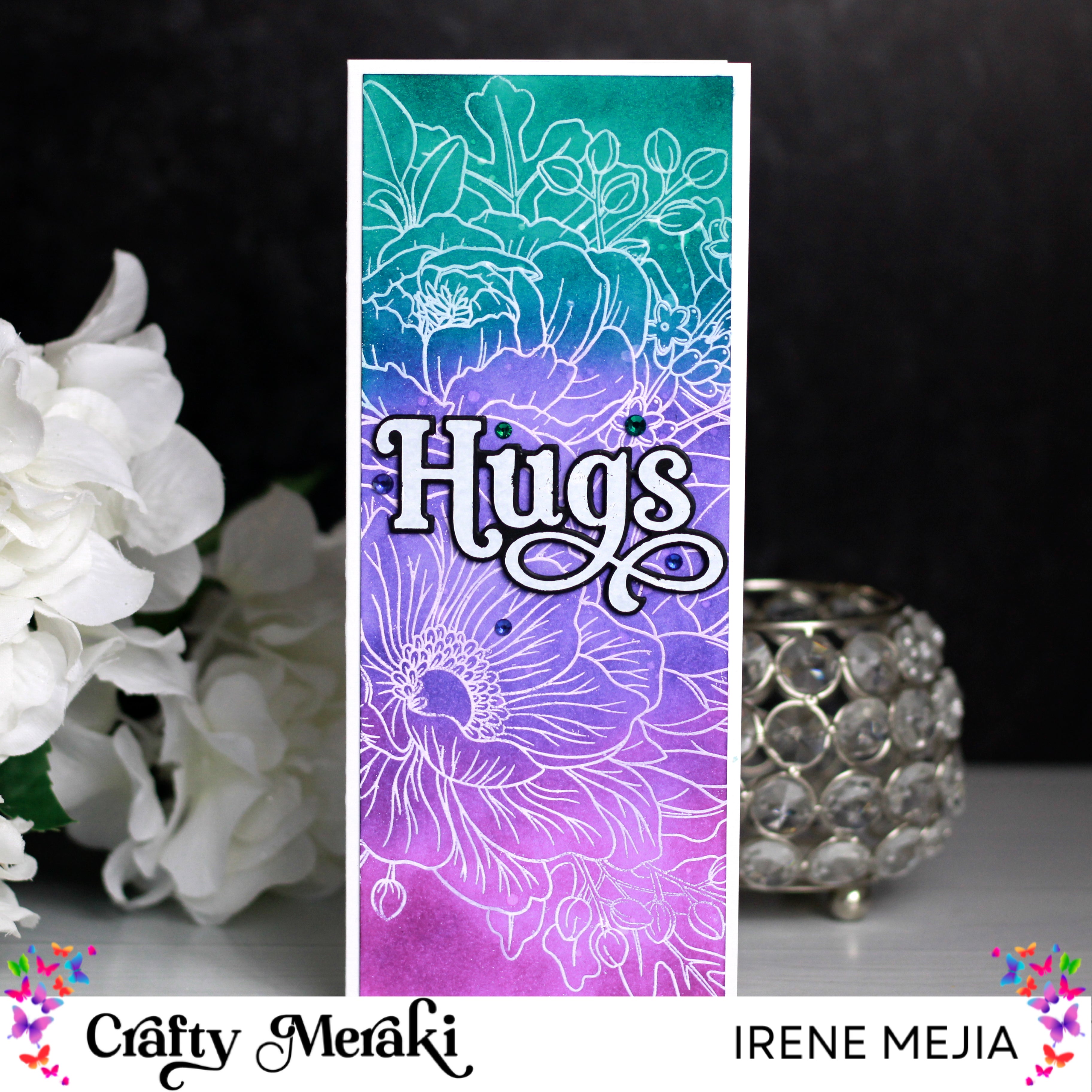 Hugs Slimline Card by Irene