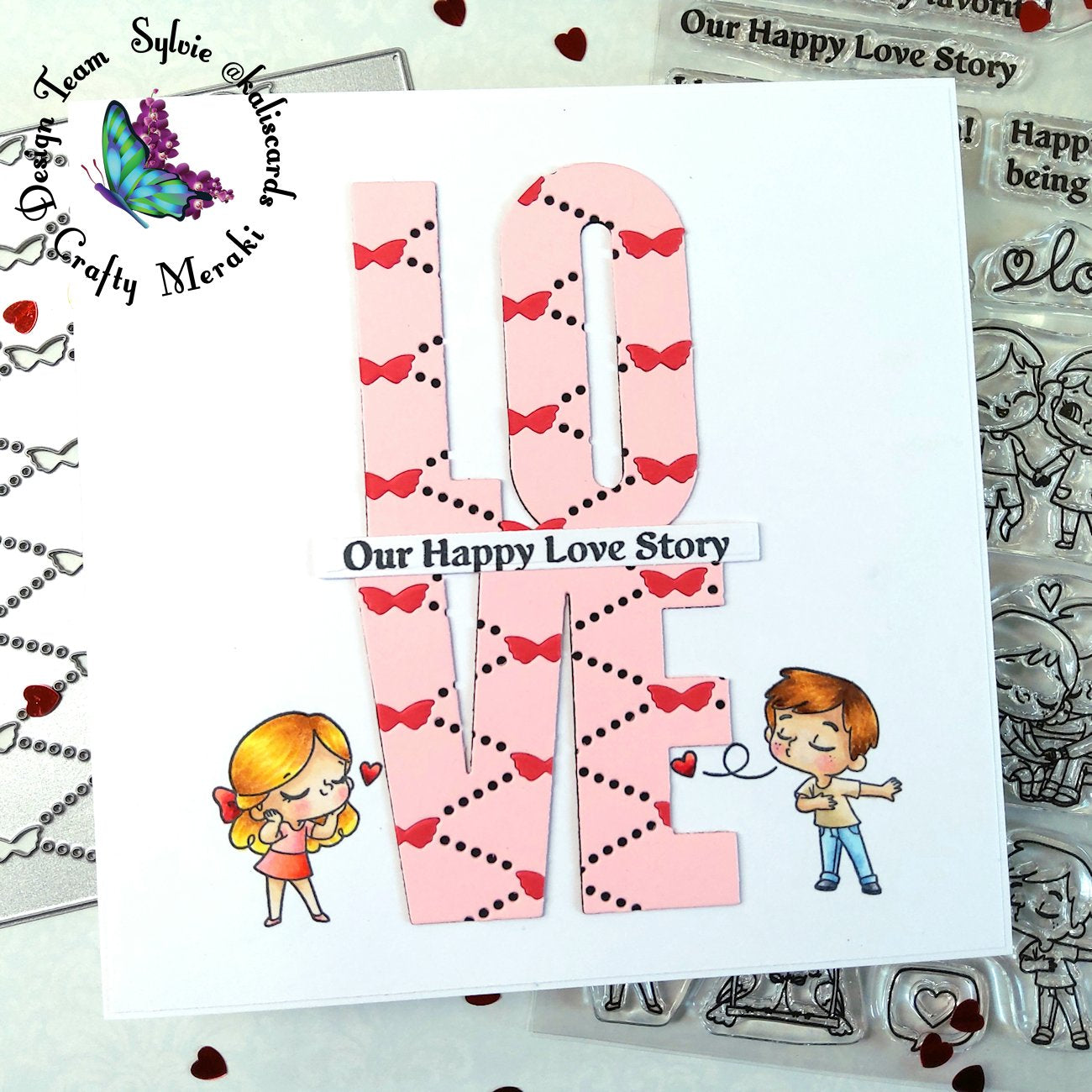 Our happy love story by Sylvie @kaliscards