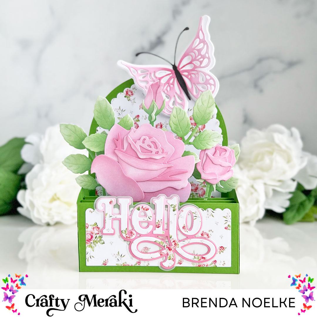 Floral & Butterfly Pop-Up Box