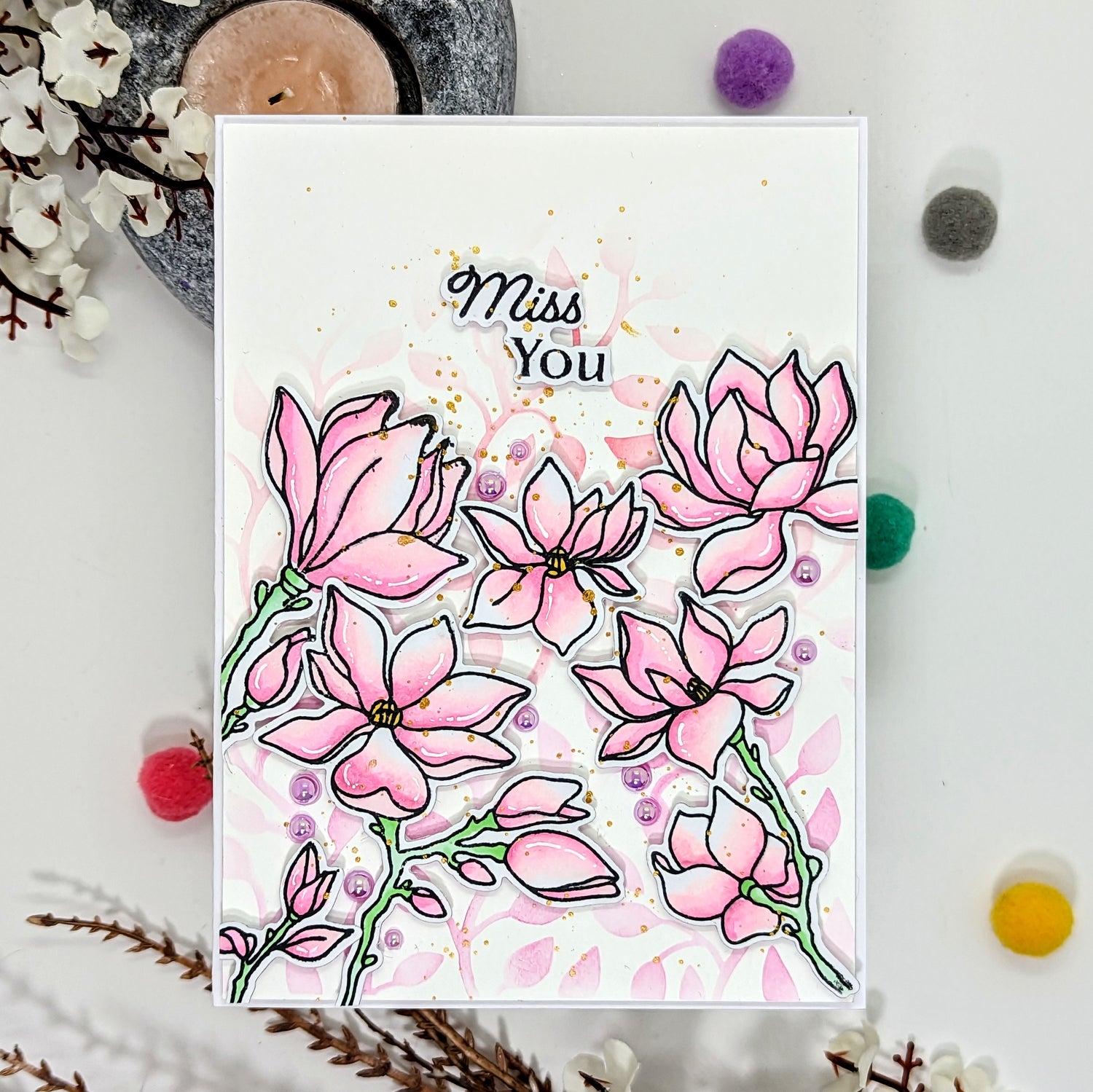 Miss you card by Anna