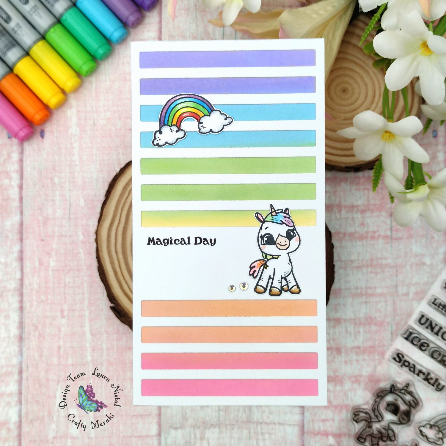 Unicorn card by Laura