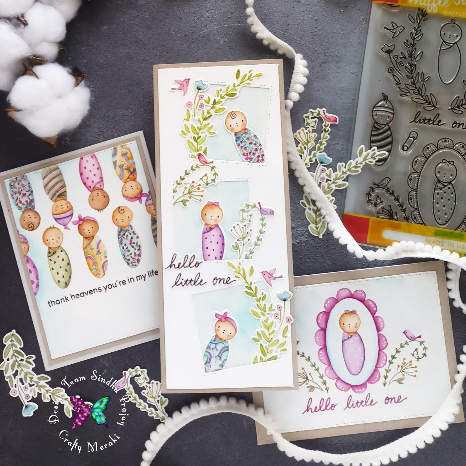 Ooh BABY! 3 ADORABLE baby cards with Sindhu