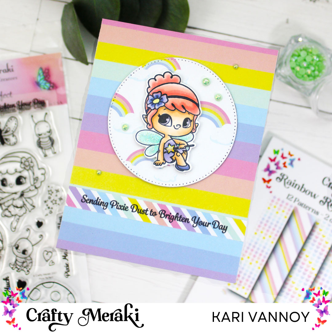 New Rainbow Reverie Paper and Pixie Card