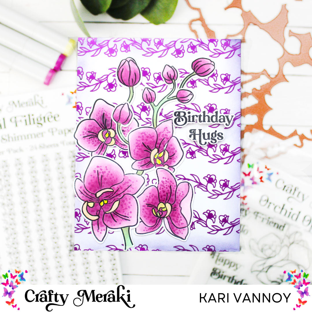 Coloring Spotted Orchids with the NEW Orchid Opulence Stamp Set