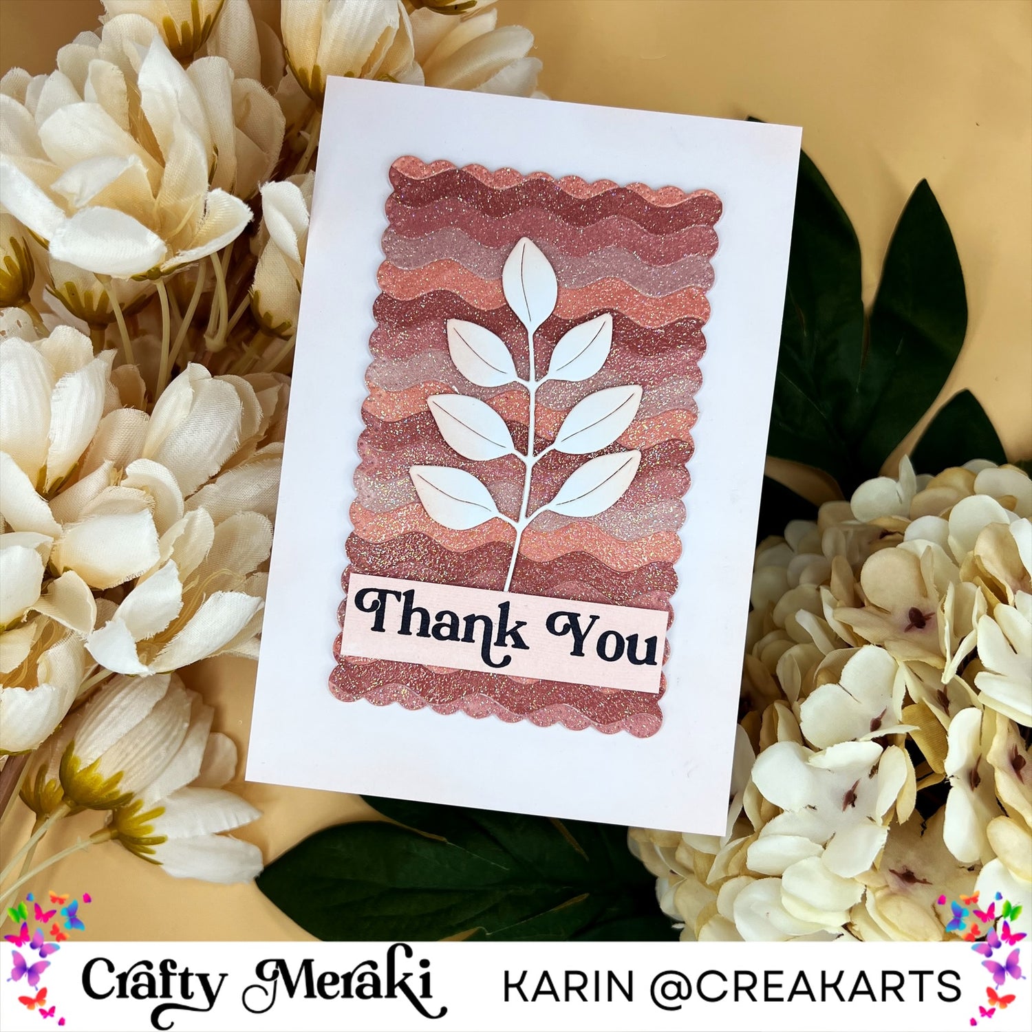 A sparkling thank you card!