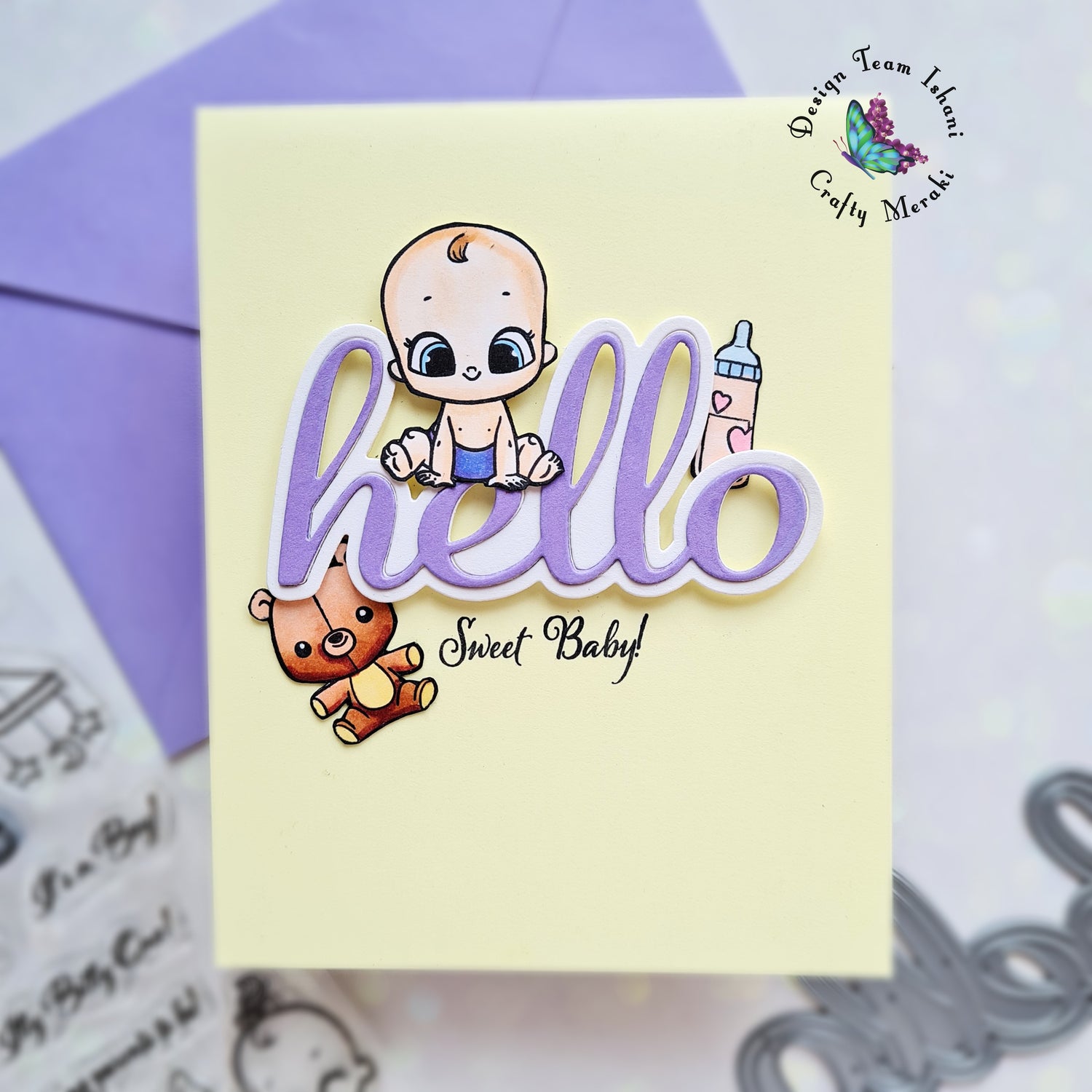 Hello Sweet Baby Card by Ishani