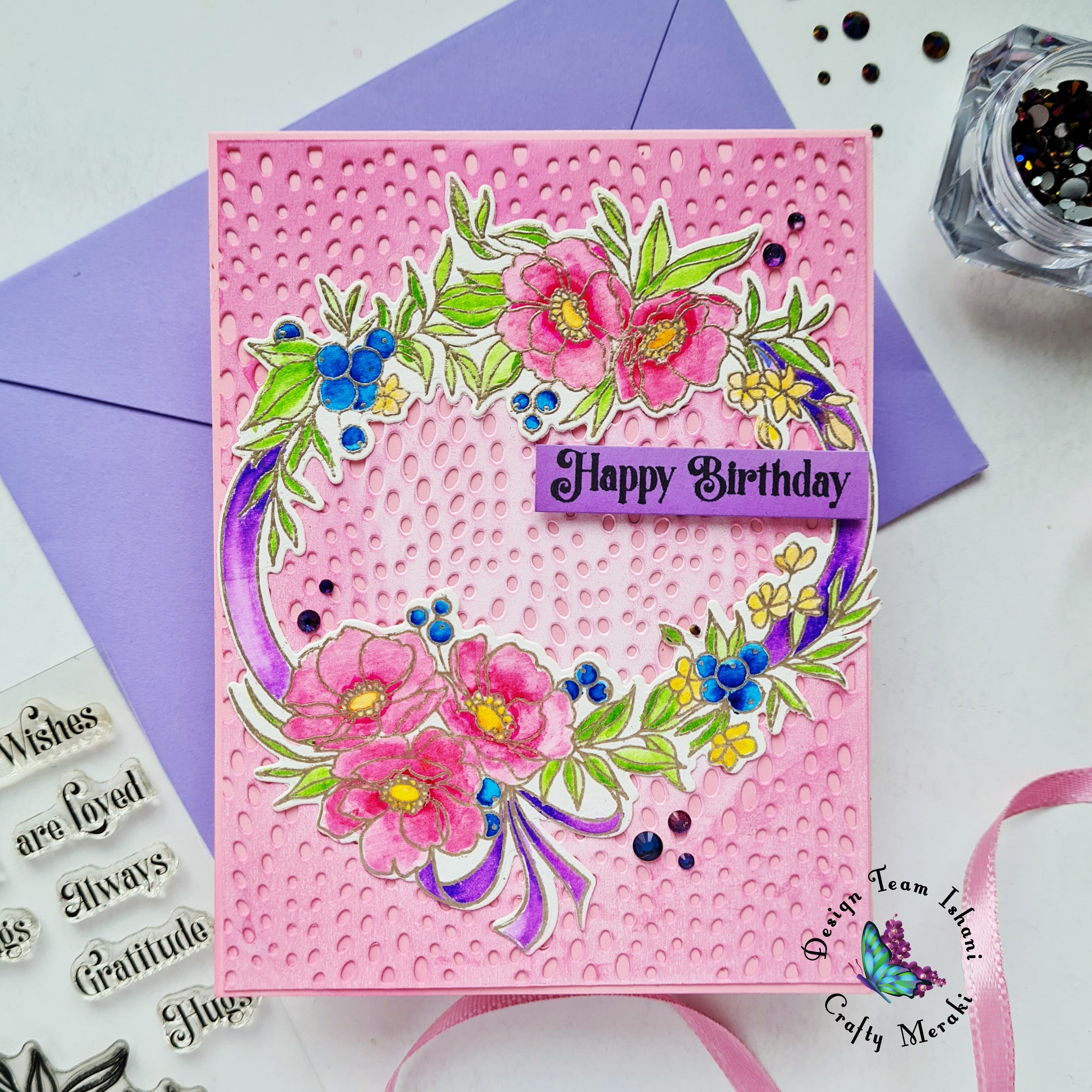 Floral Birthday Card by Ishani