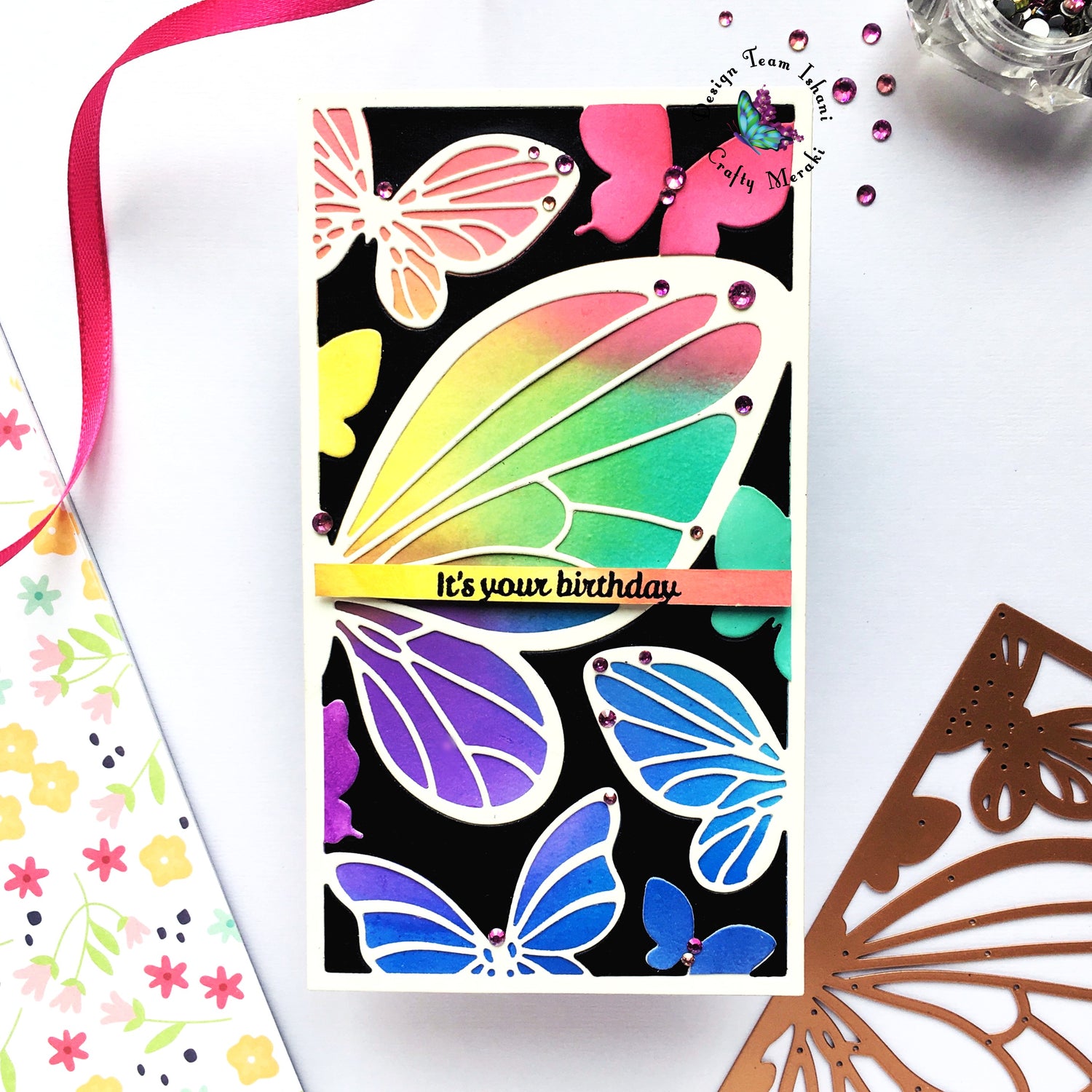 Merakulous Butterfly Card by Ishani