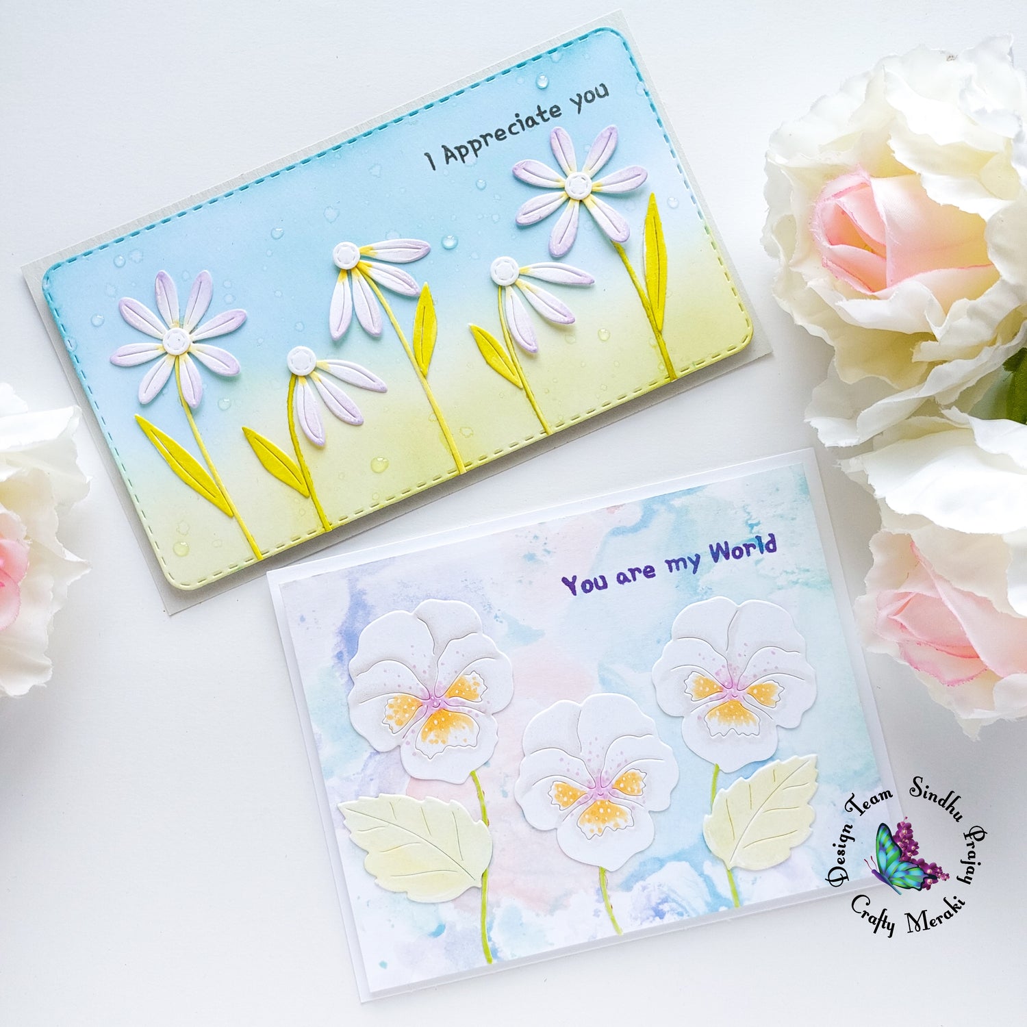 Floral cards by Sindhu