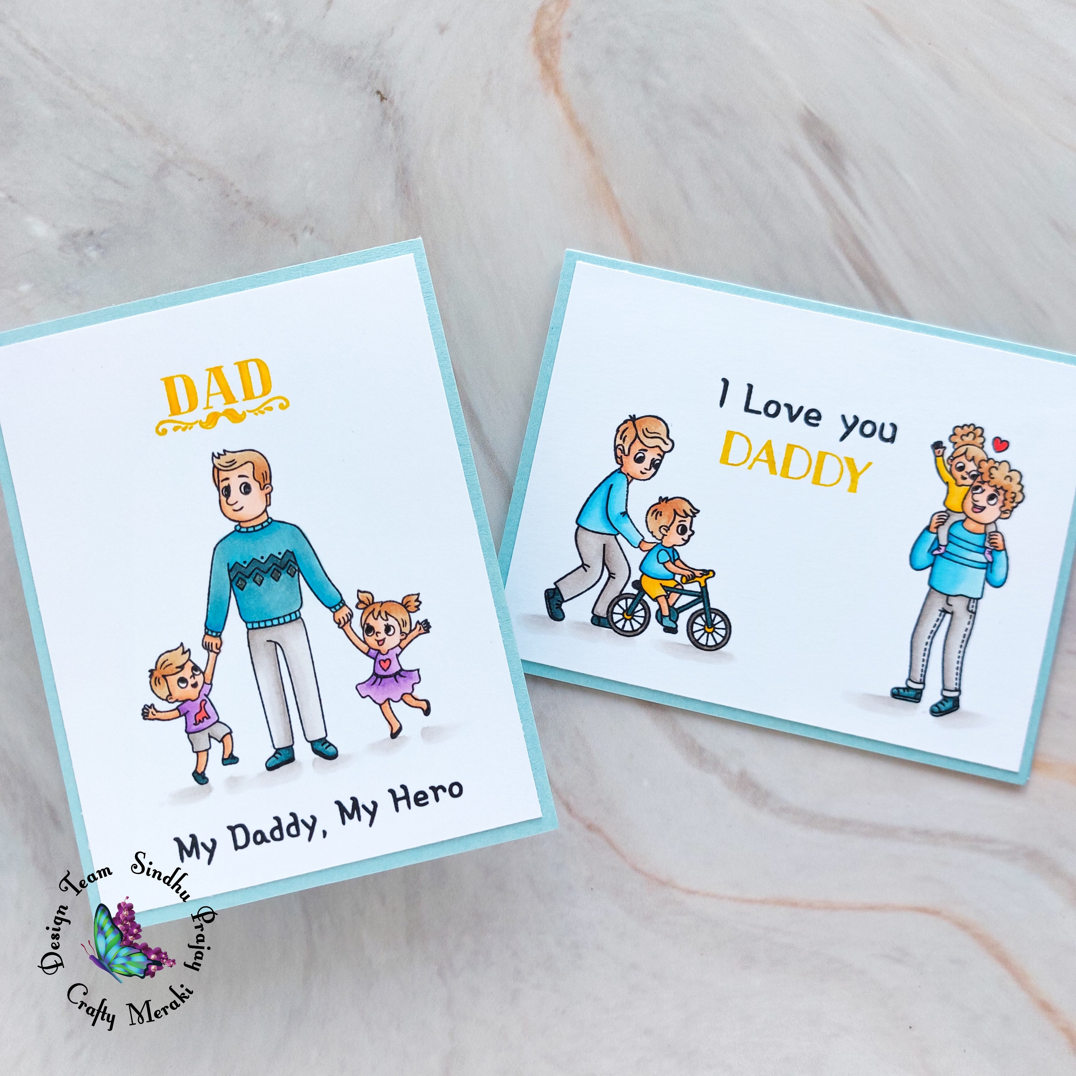 Cards for dads by Sindhu