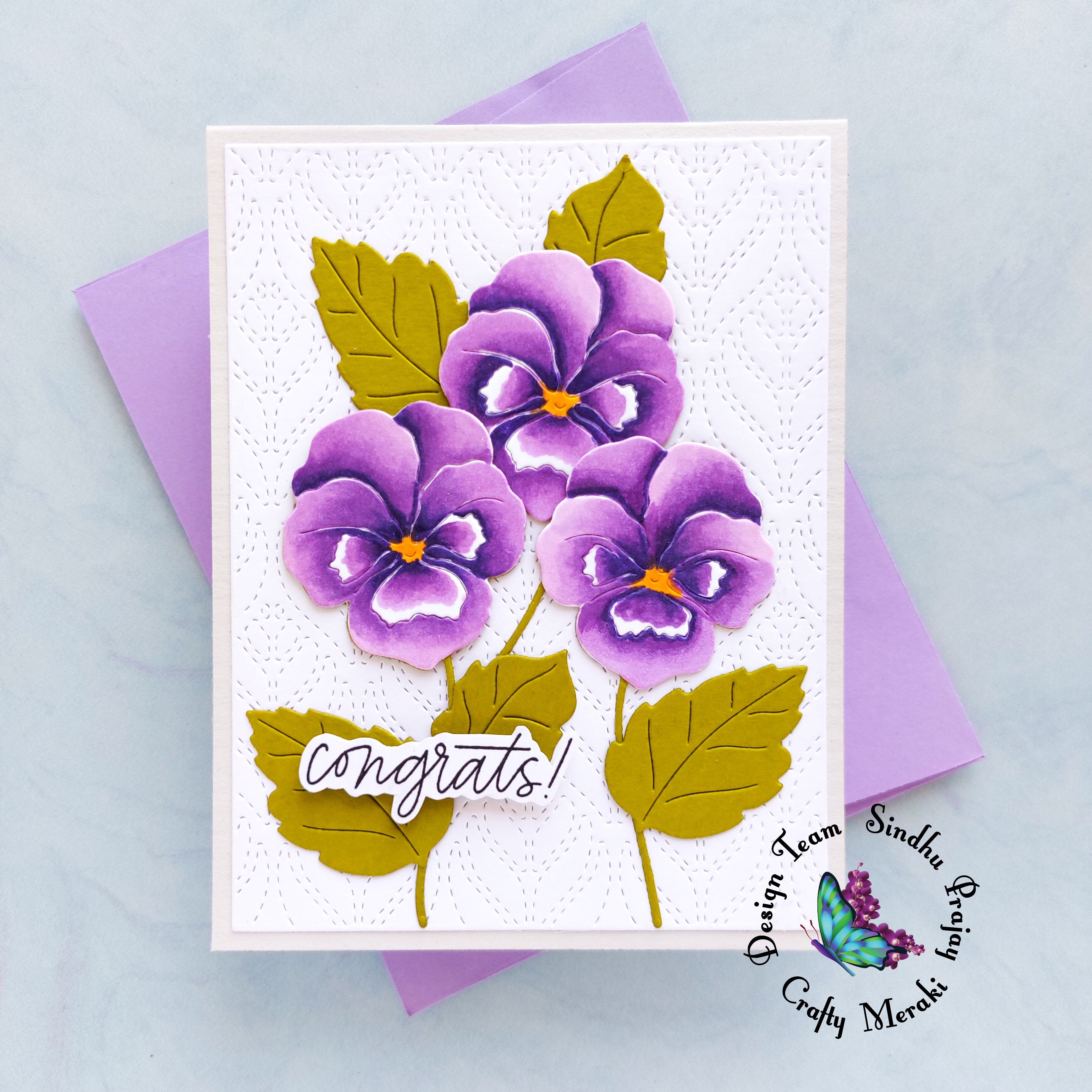 Congrats floral card by Sindhu