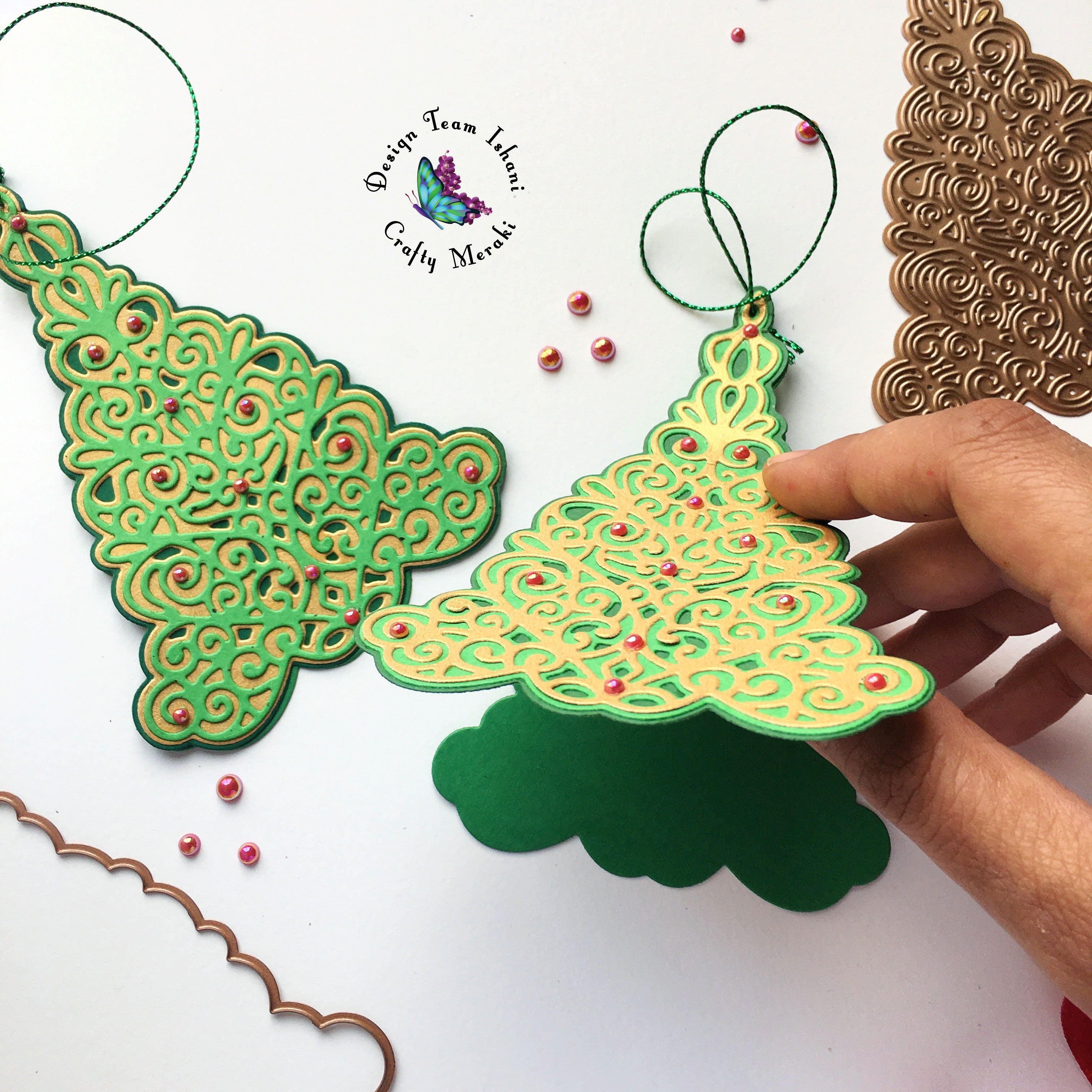 Make an Ornament tag - by Ishani