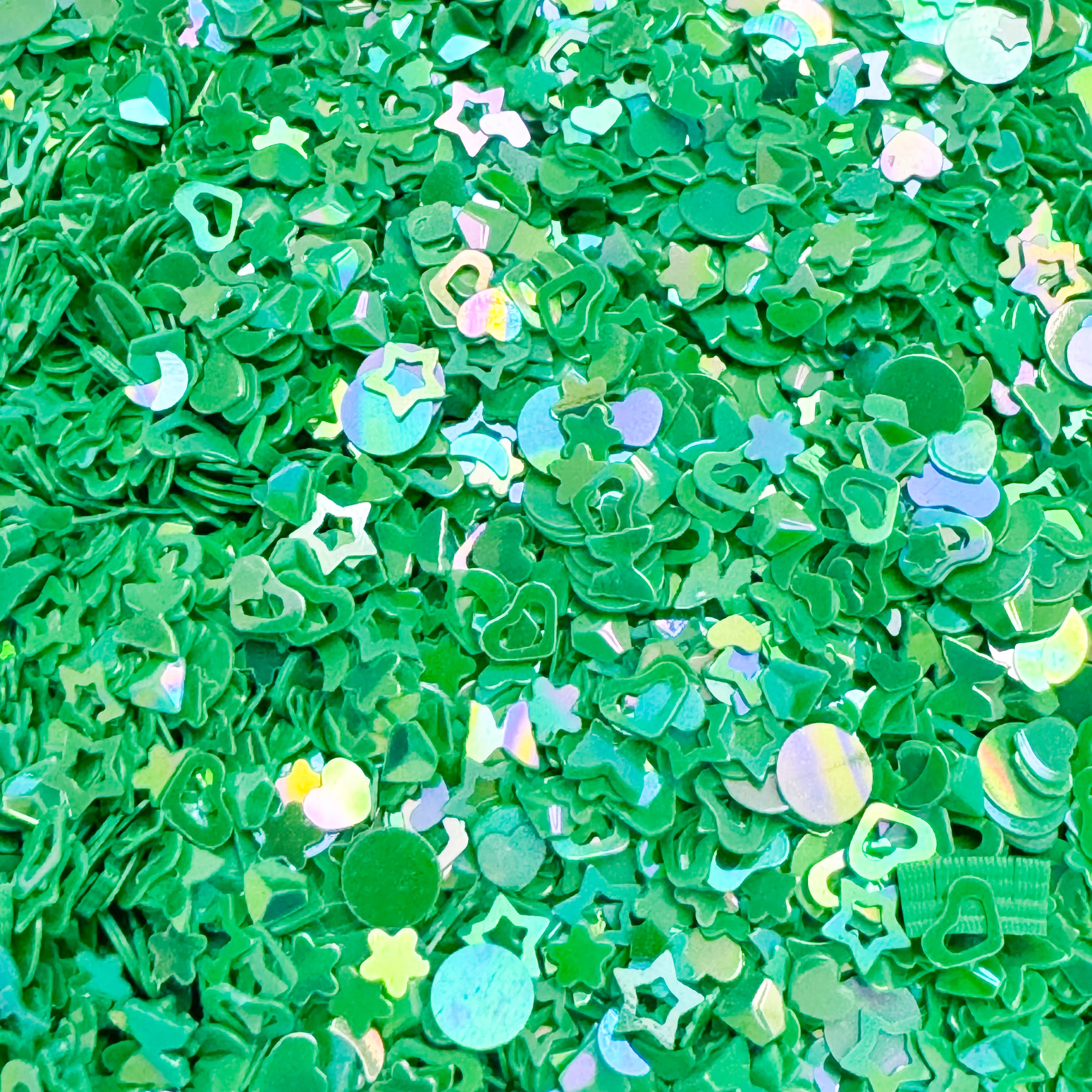 Crafty Meraki Twinkle Treats Green - Mixed sequins