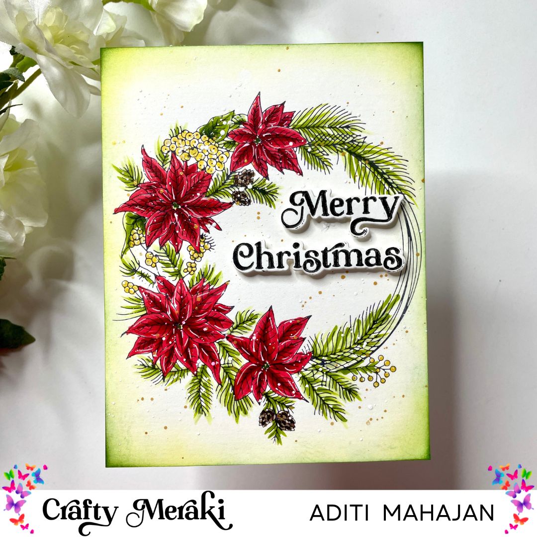 Crafty Meraki Gilded Holiday Expressions Press-Tacular Plate