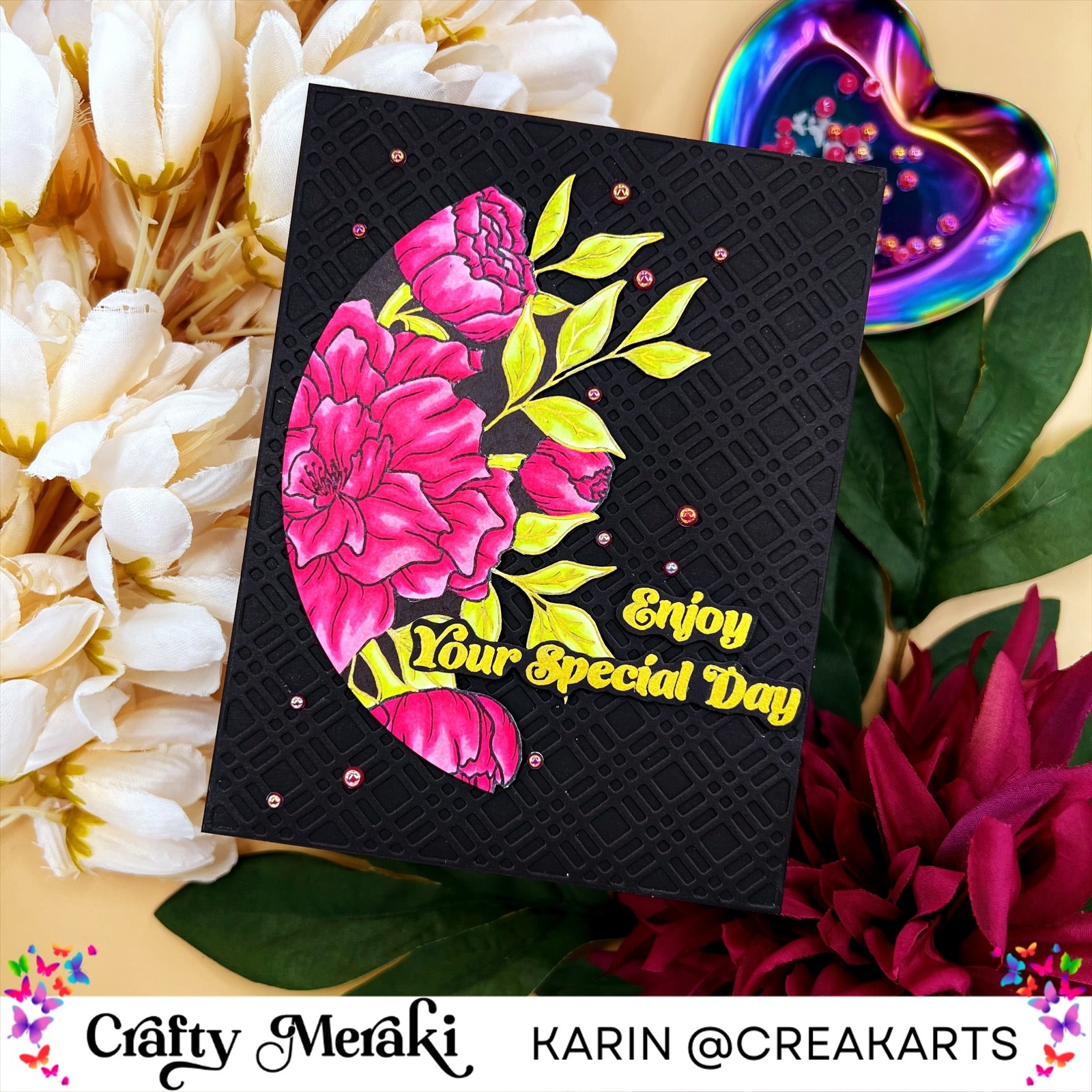 Crafty Meraki Birthday Bouquet Stamp Set