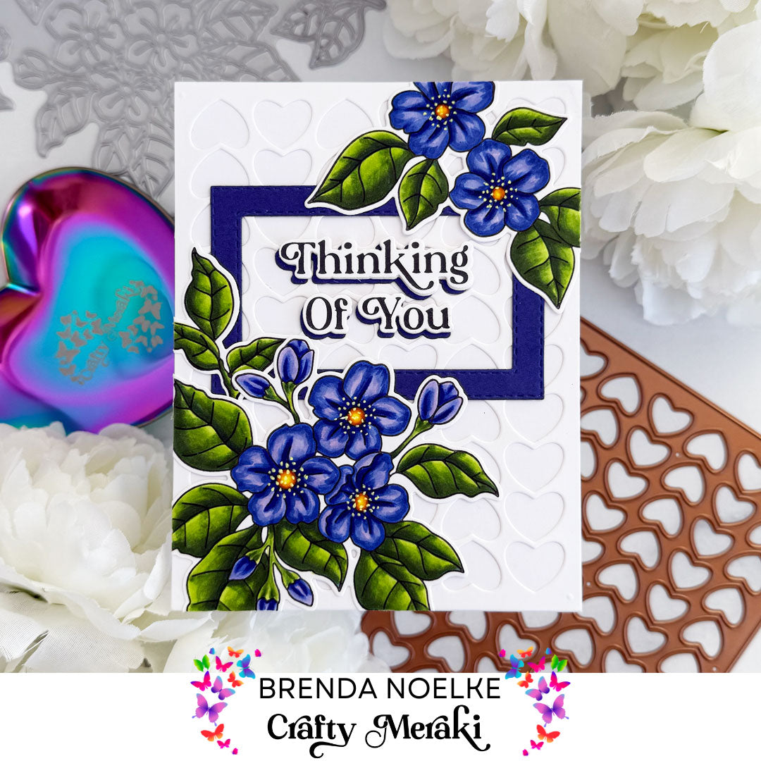 Crafty Meraki Petal Poetry Coordinating Die Set