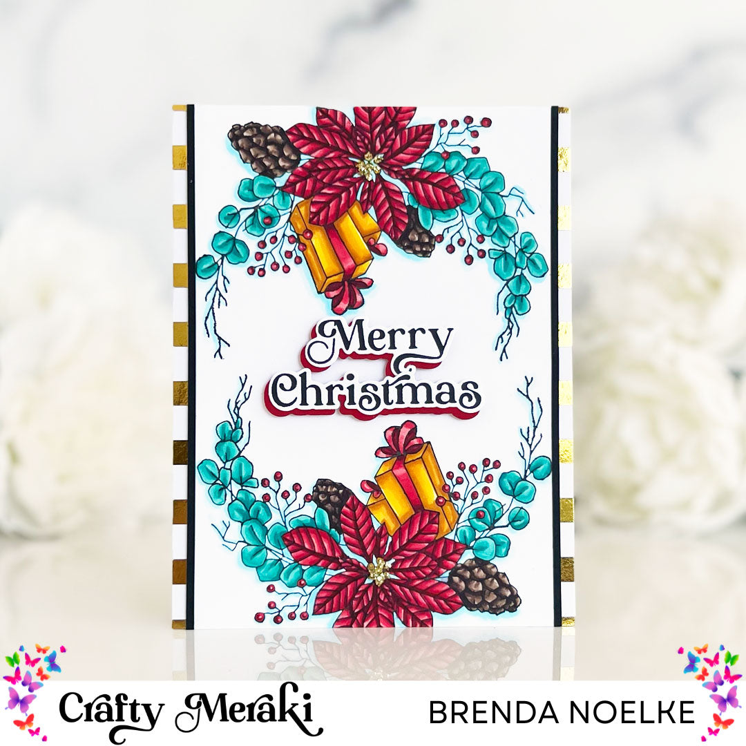 Crafty Meraki Gilded Holiday Expression Coordinating Die