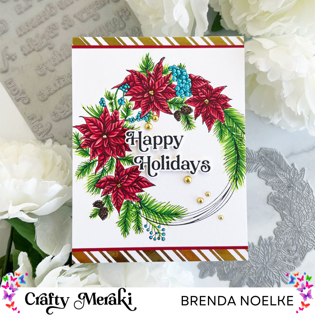 Crafty Meraki Stella Wreath Press-Tacular Plate