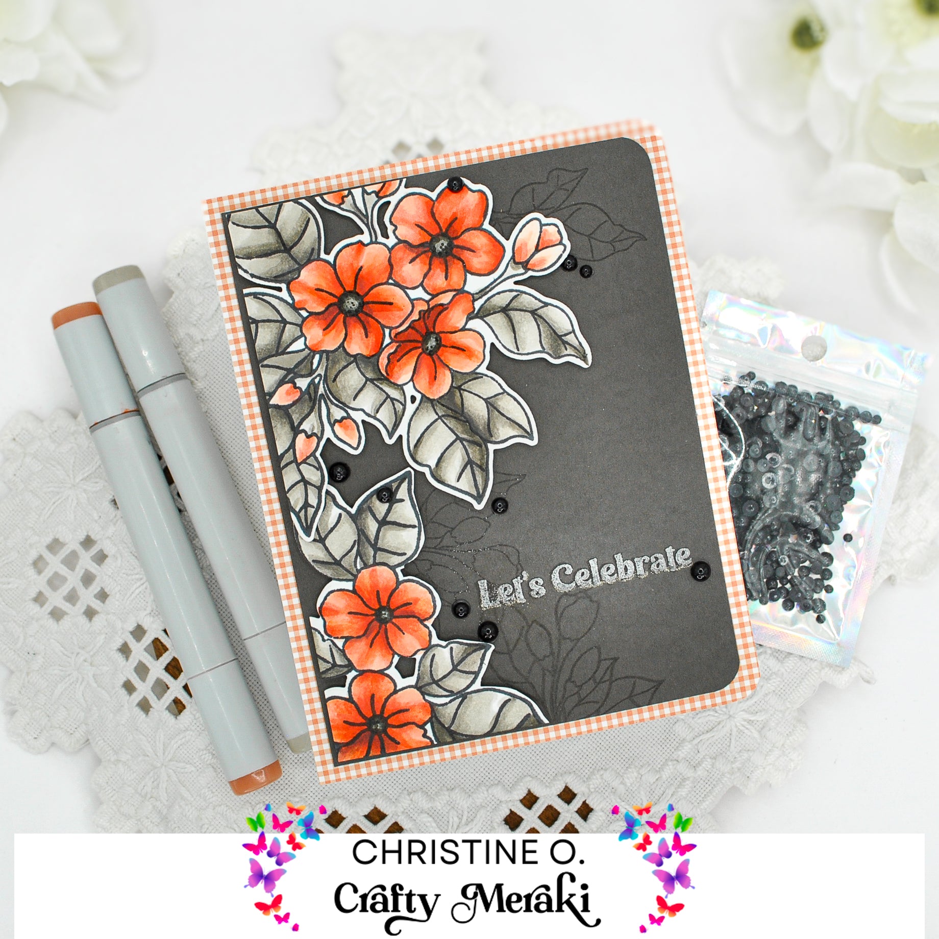 Crafty Meraki Petal Poetry stamp set