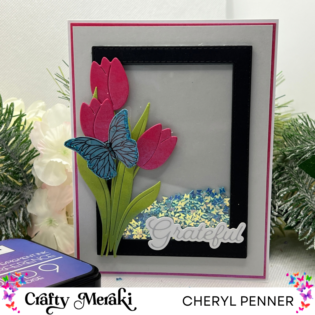 Crafty Meraki Flutter Glow Press-Tacular Plate