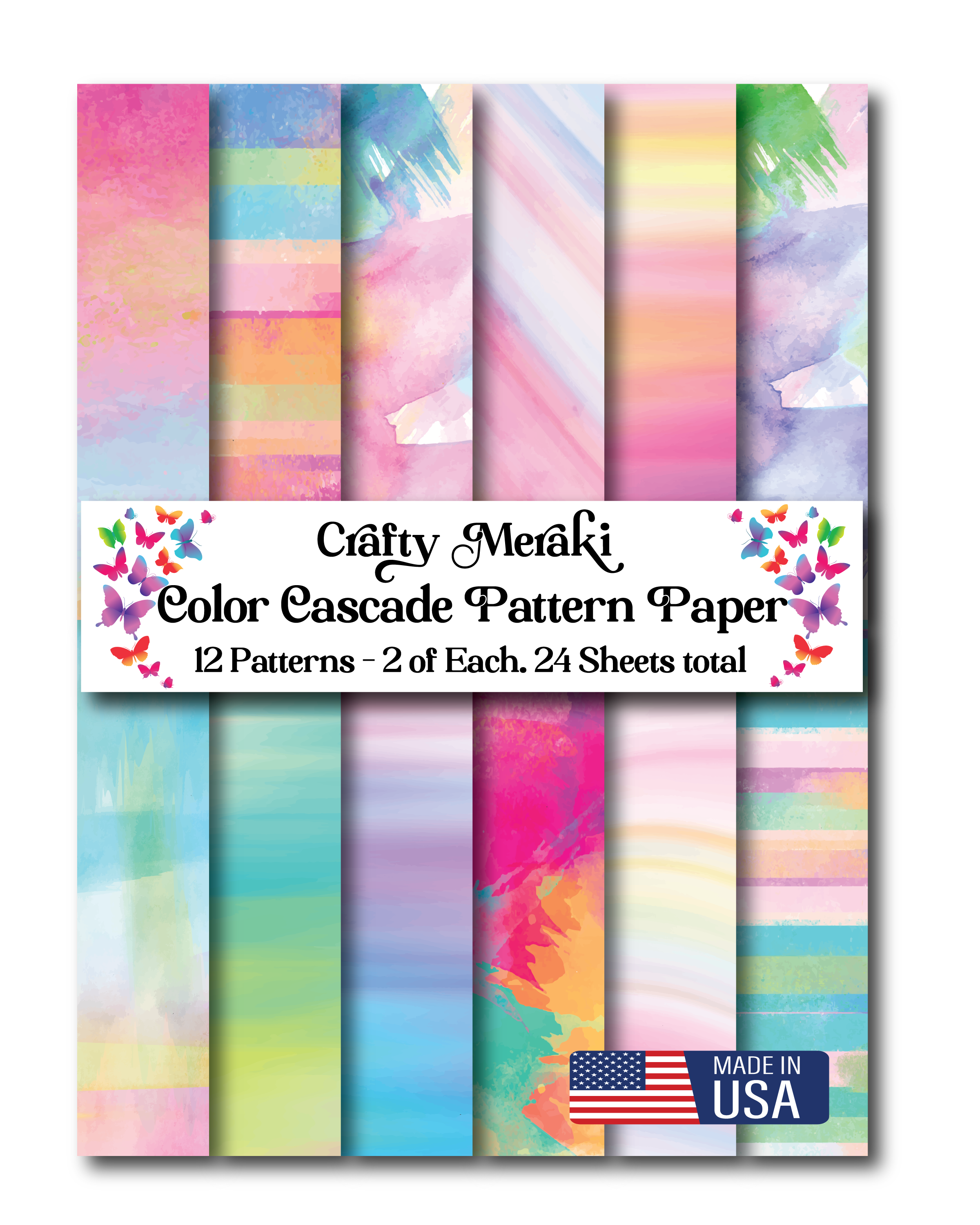 Crafty Meraki Color Cascade Paper Pack