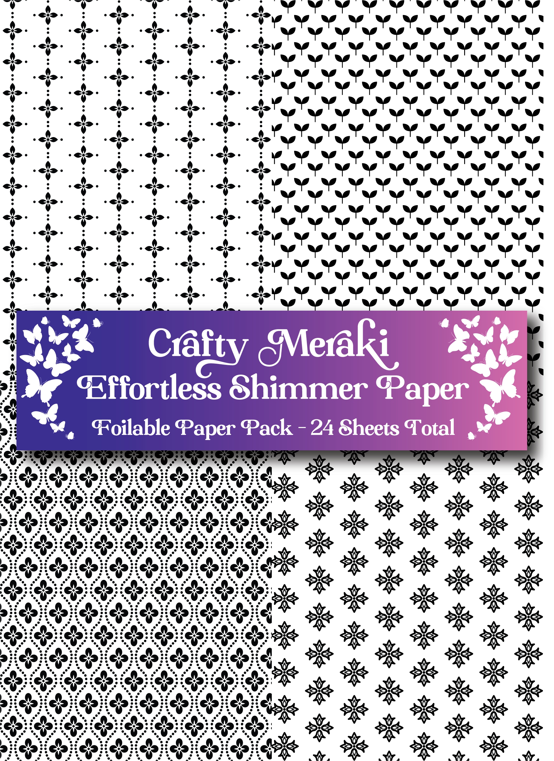 Crafty Meraki Effortless Shimmer Paper - Garden Glamour ESP